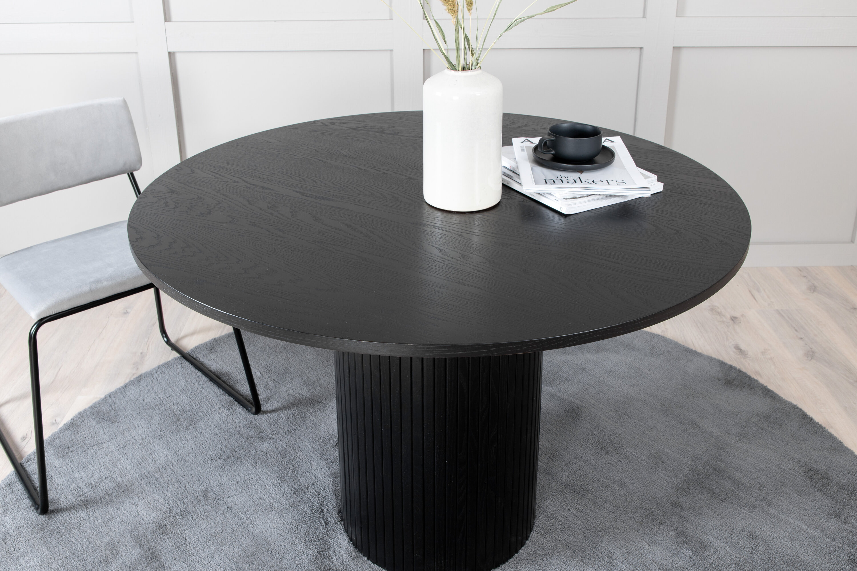 Nohr Ronde Eettafel 'Fionna' MDF 110cm, kleur Zwart