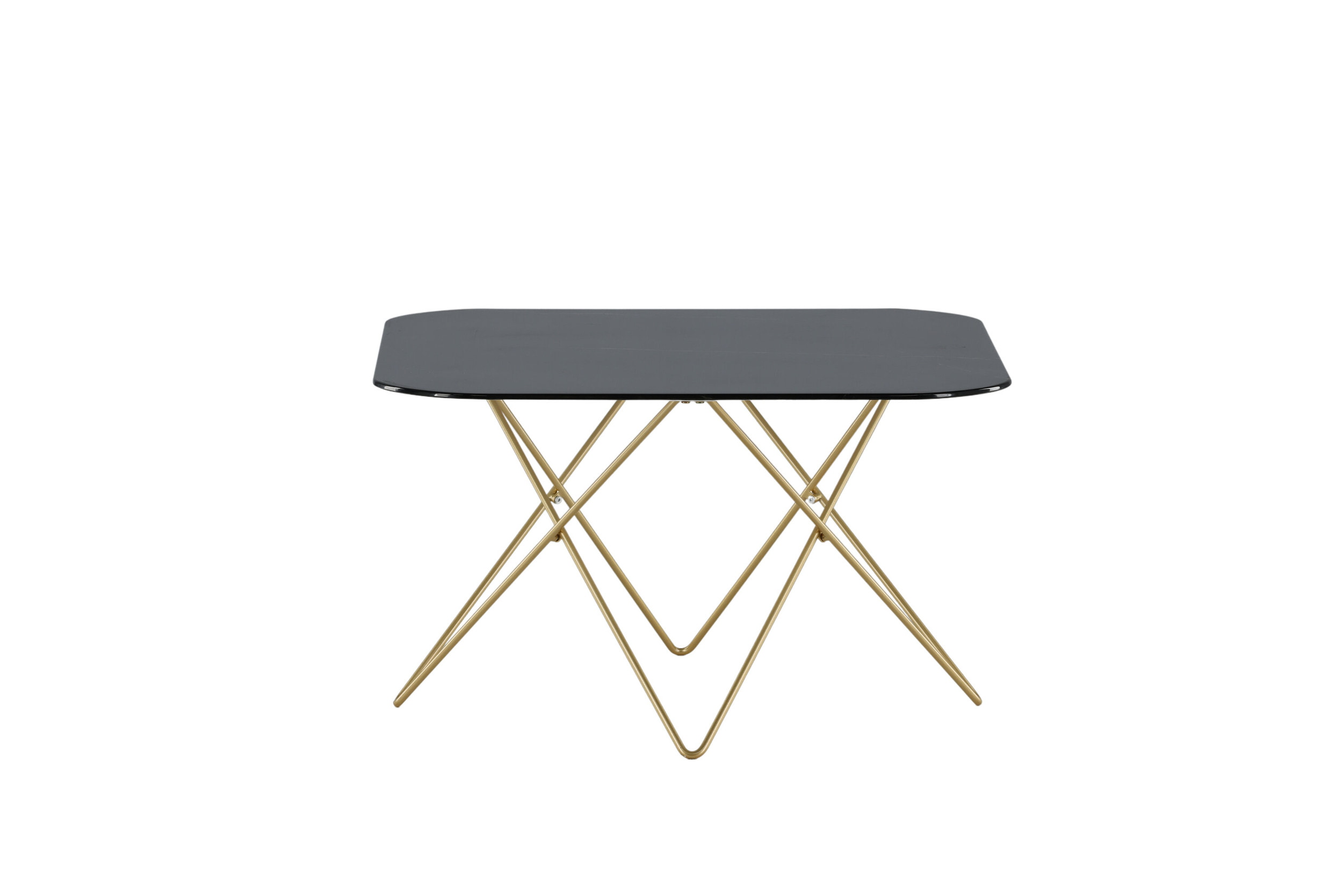 Nohr Salontafel 'Dominique' Marmerlook, 80 x 80cm, kleur Zwart