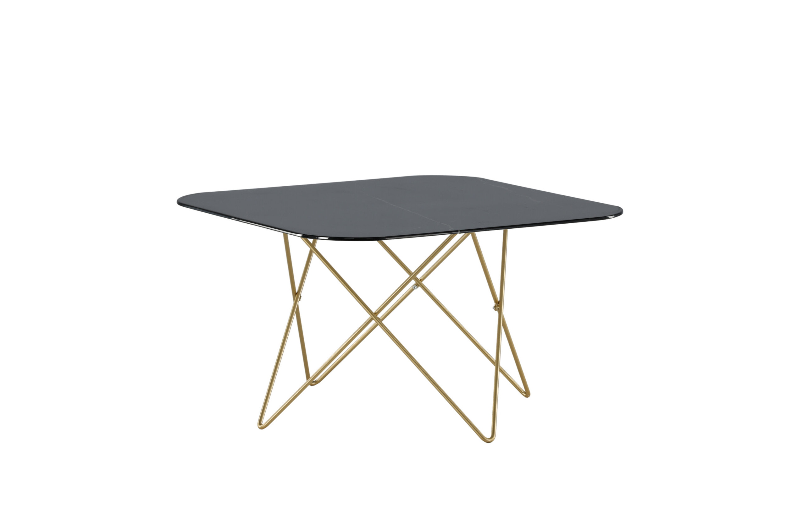 Nohr Salontafel 'Dominique' Marmerlook, 80 x 80cm, kleur Zwart