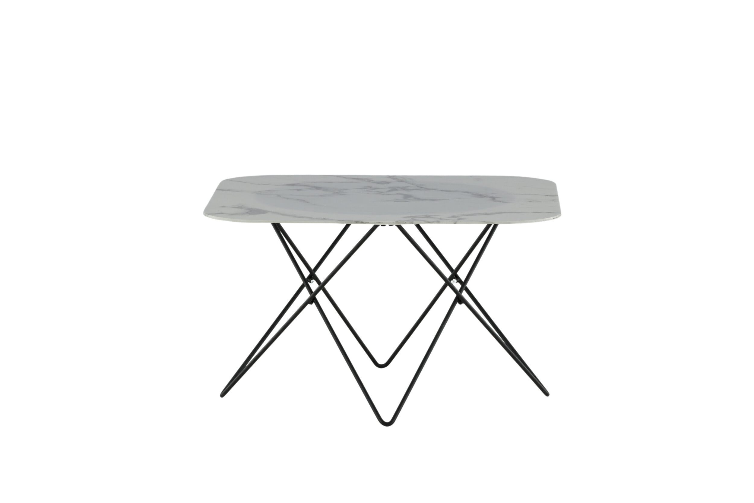 Nohr Salontafel 'Dominique' Marmerlook, 80 x 80cm, kleur Wit