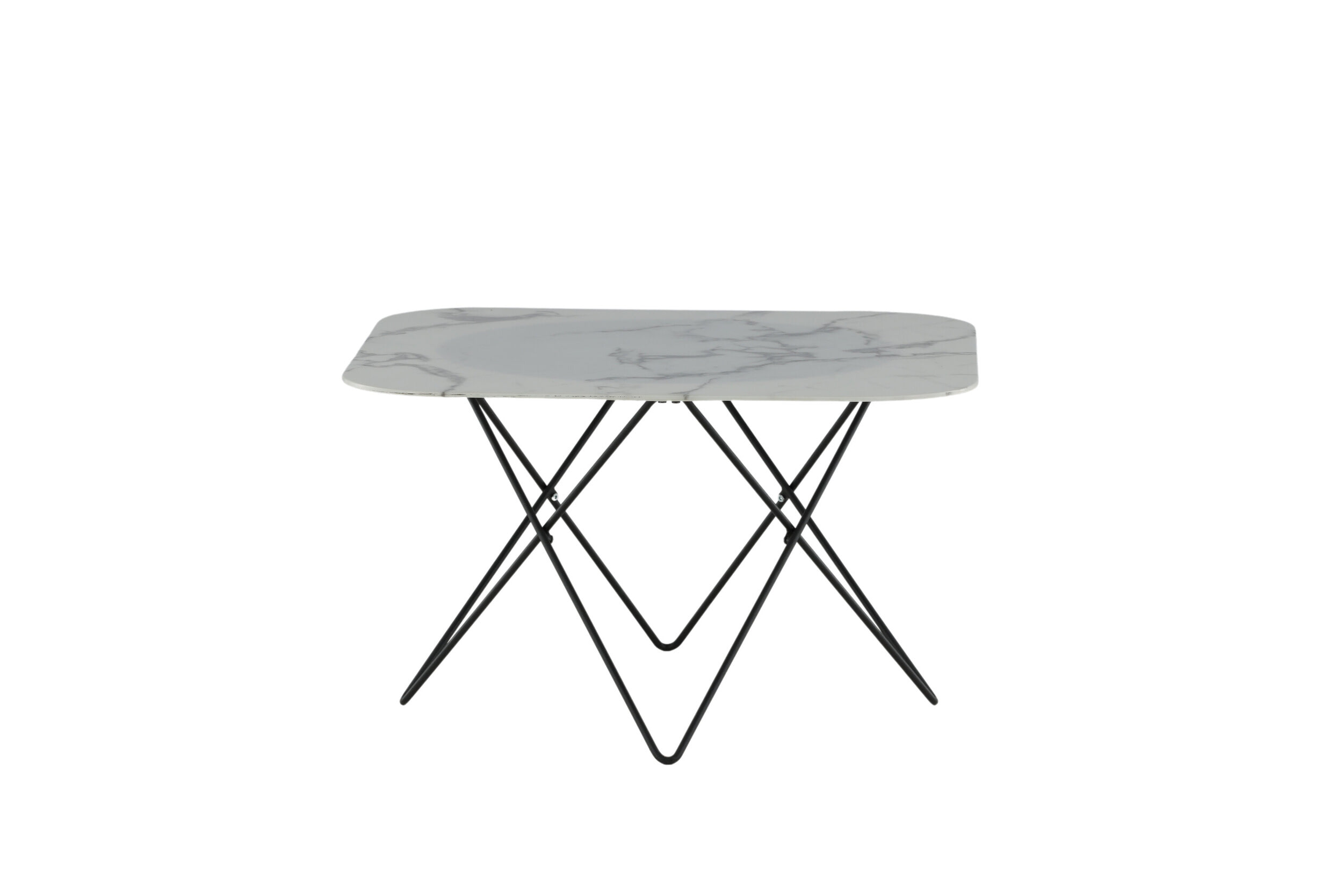 Nohr Salontafel 'Dominique' Marmerlook, 80 x 80cm, kleur Wit