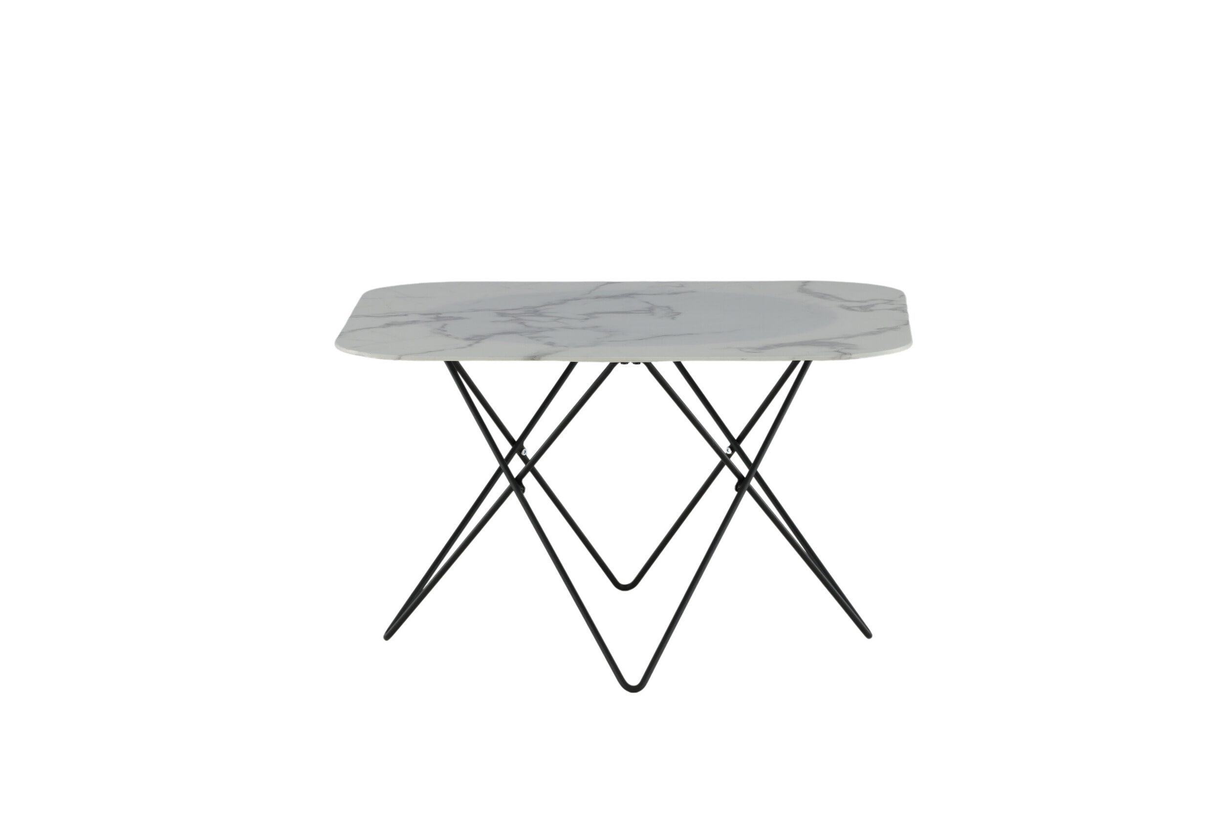 Nohr Salontafel 'Dominique' Marmerlook, 80 x 80cm, kleur Wit