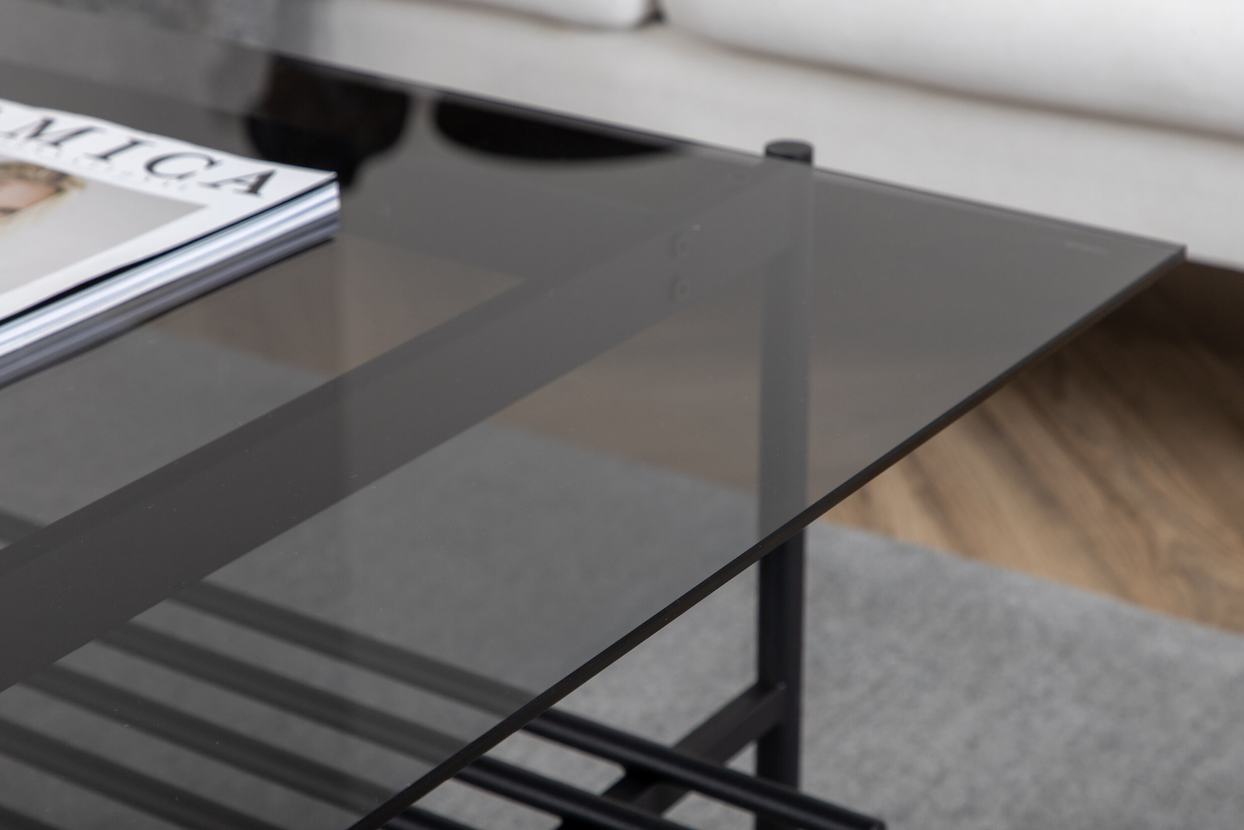 Nohr Salontafel 'Jamol' Smoked glas, 120 x 60cm
