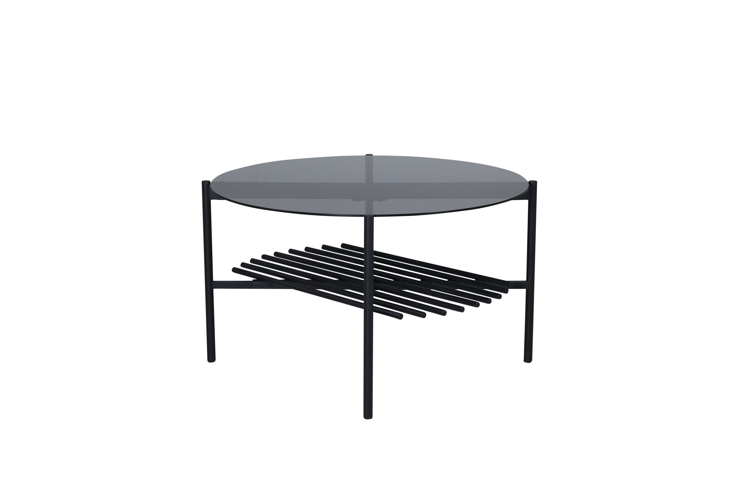Nohr Ronde Salontafel 'Jamol' Smoked glas, 80cm