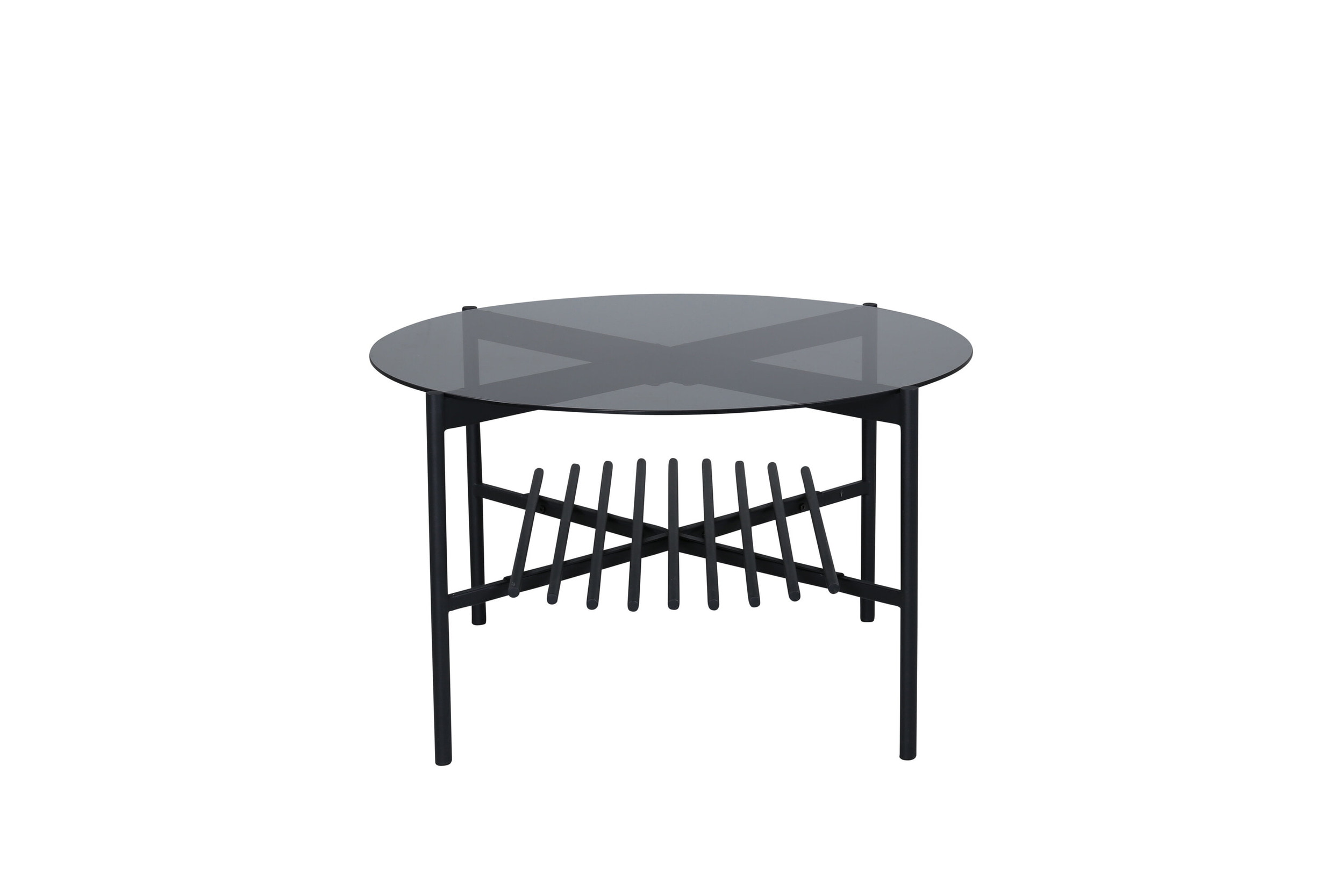 Nohr Ronde Salontafel 'Jamol' Smoked glas, 80cm
