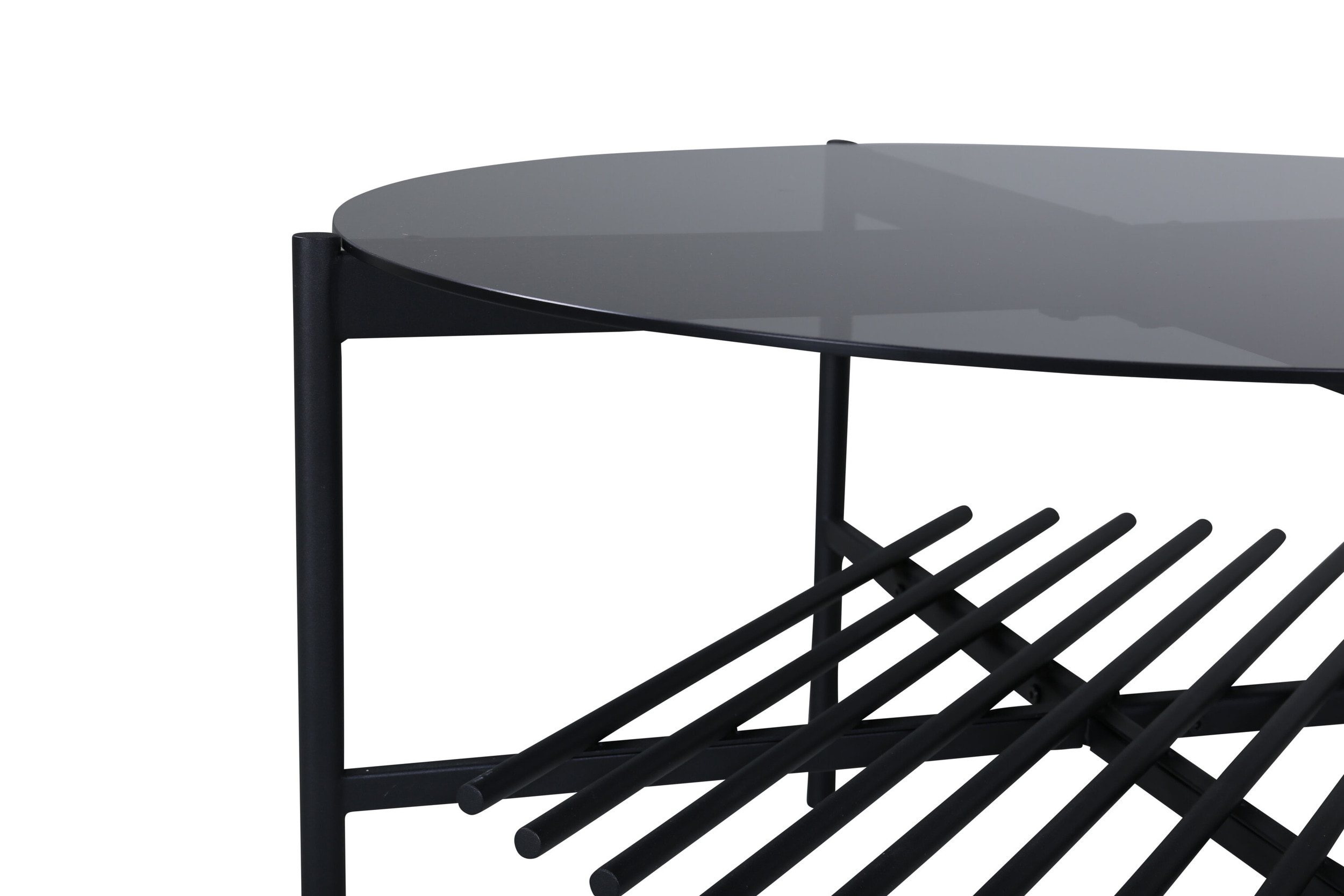 Nohr Ronde Salontafel 'Jamol' Smoked glas, 80cm