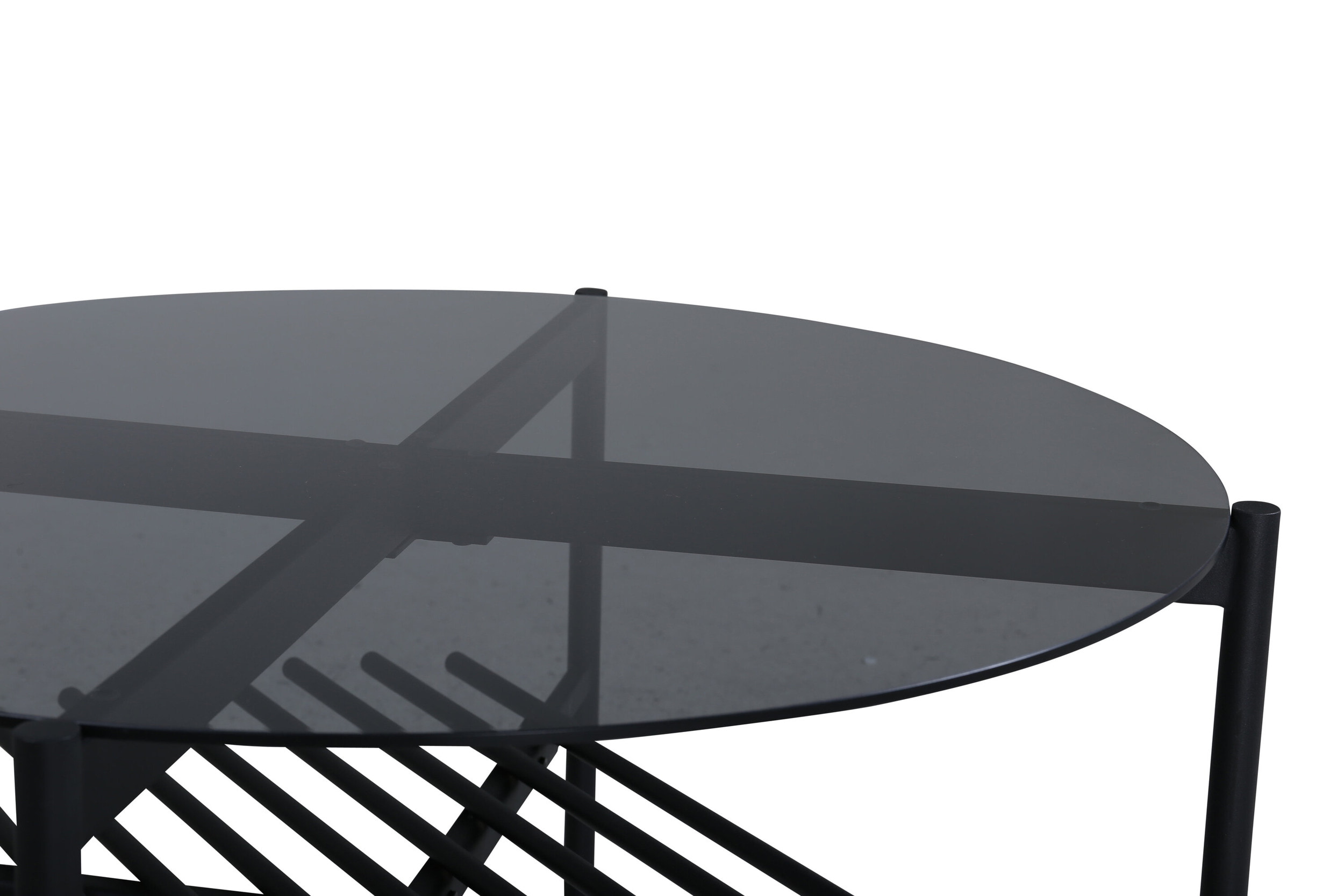 Nohr Ronde Salontafel 'Jamol' Smoked glas, 80cm