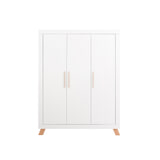 Bopita Kledingkast 'Lisa' 3-deurs, kleur wit / naturel