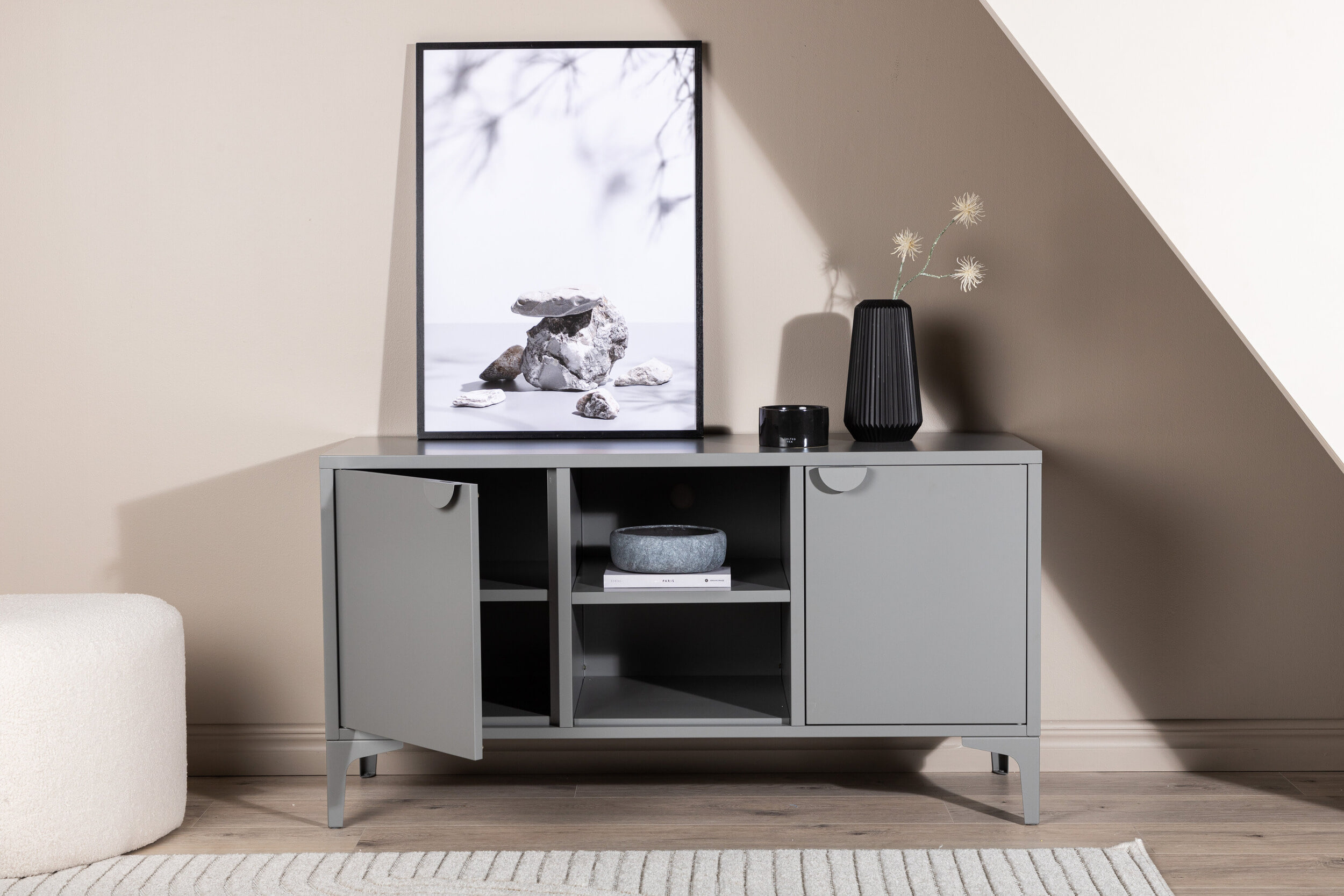 Nohr TV-meubel 'Danyella' 120cm, kleur Lichtgrijs