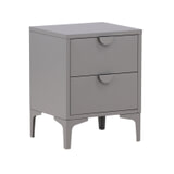 Nohr Nachtkastje 'Danyella' Met 2 laden, Metaal, kleur Lichtgrijs