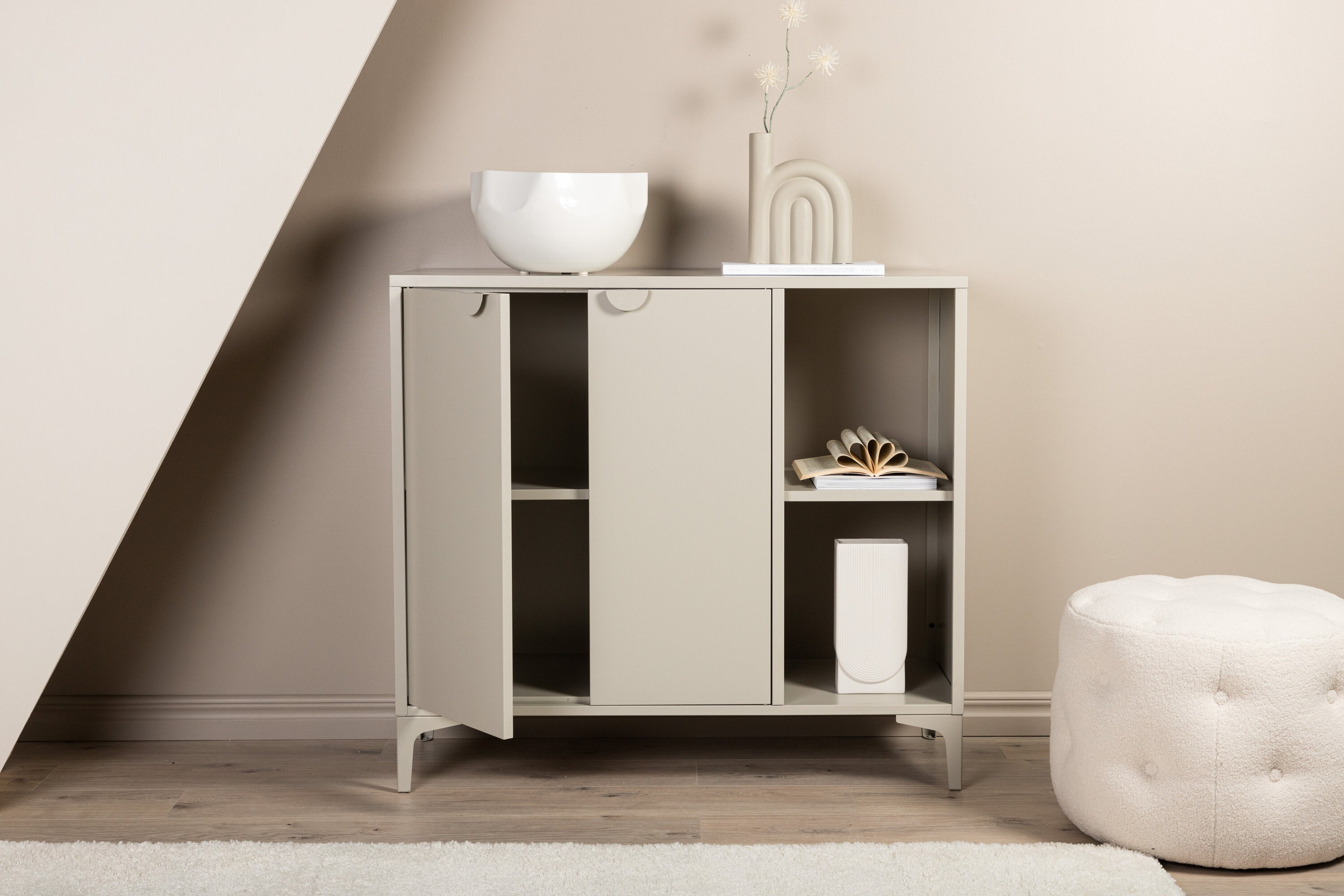 Nohr Dressoir 'Danyella' 110cm, metaal, kleur Beige