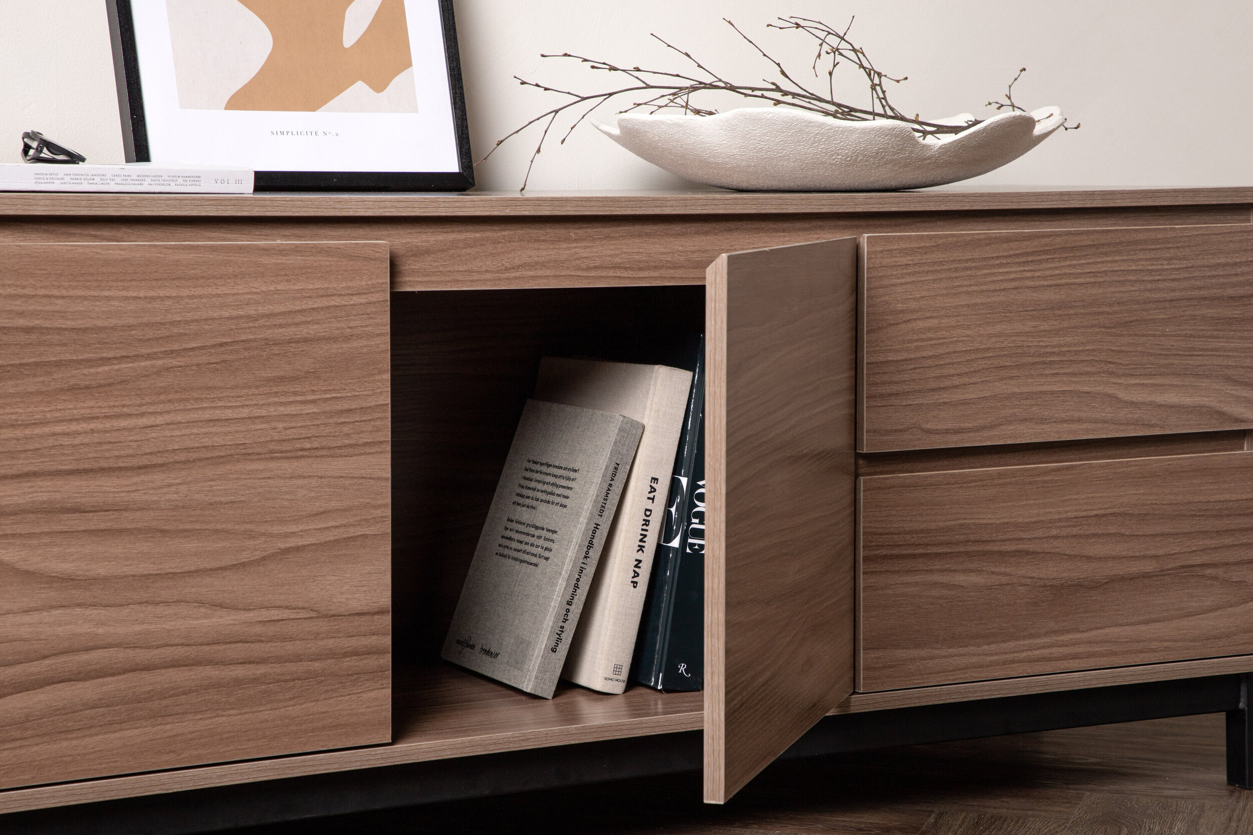 Nohr Dressoir 'Deven' 138cm, kleur Walnoot