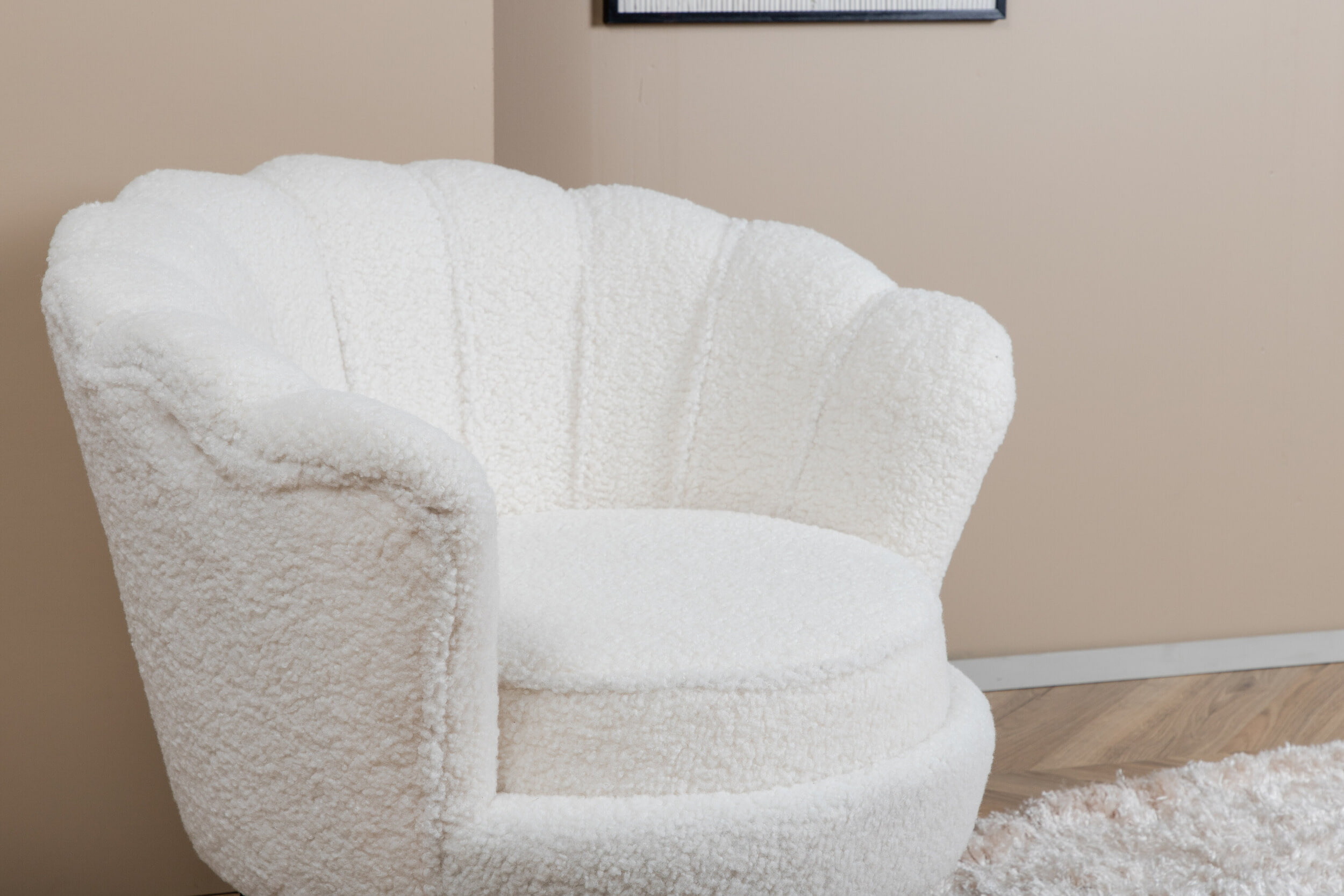 Nohr Fauteuil 'Yoni' Teddy, kleur Wit