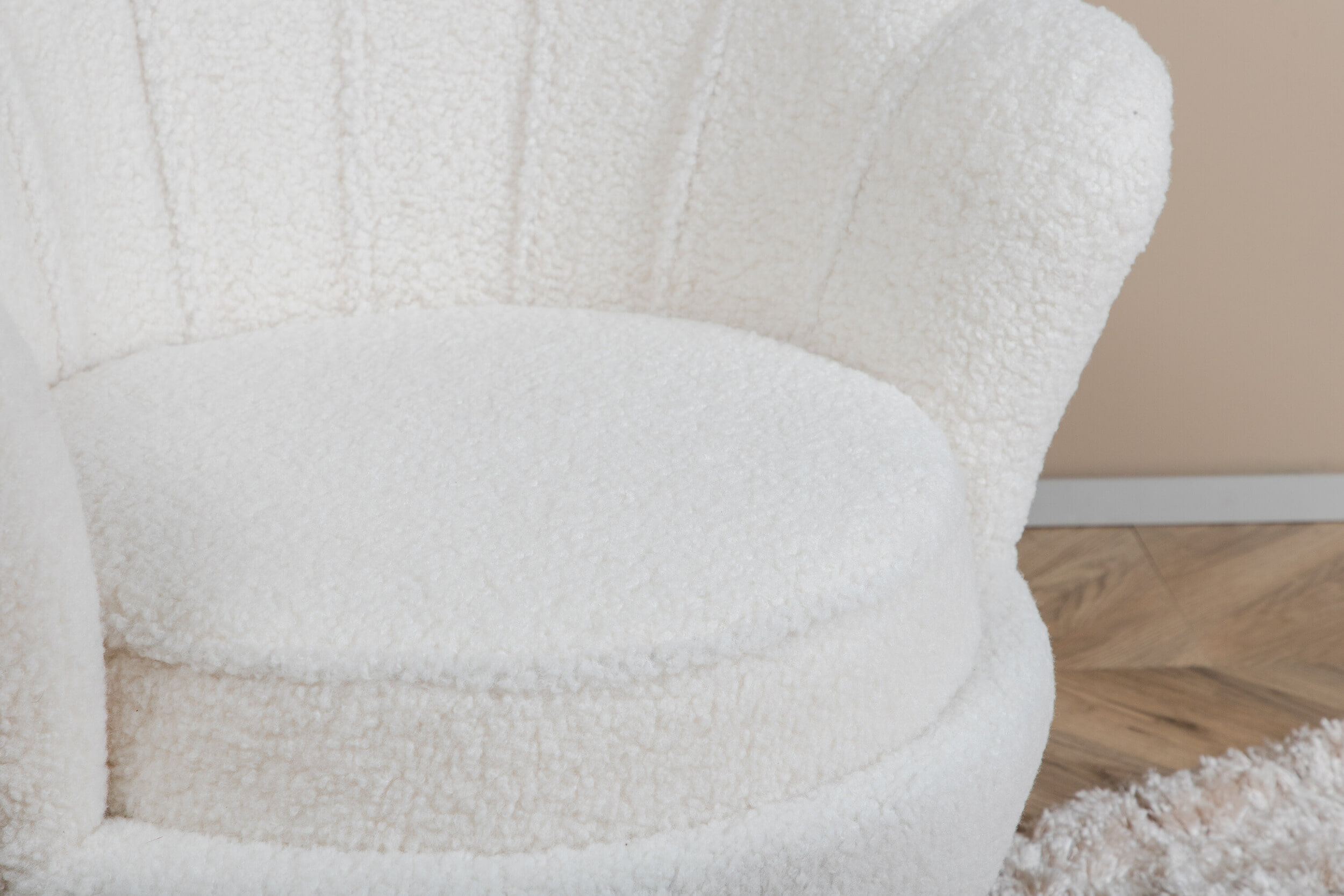 Nohr Fauteuil 'Yoni' Teddy, kleur Wit