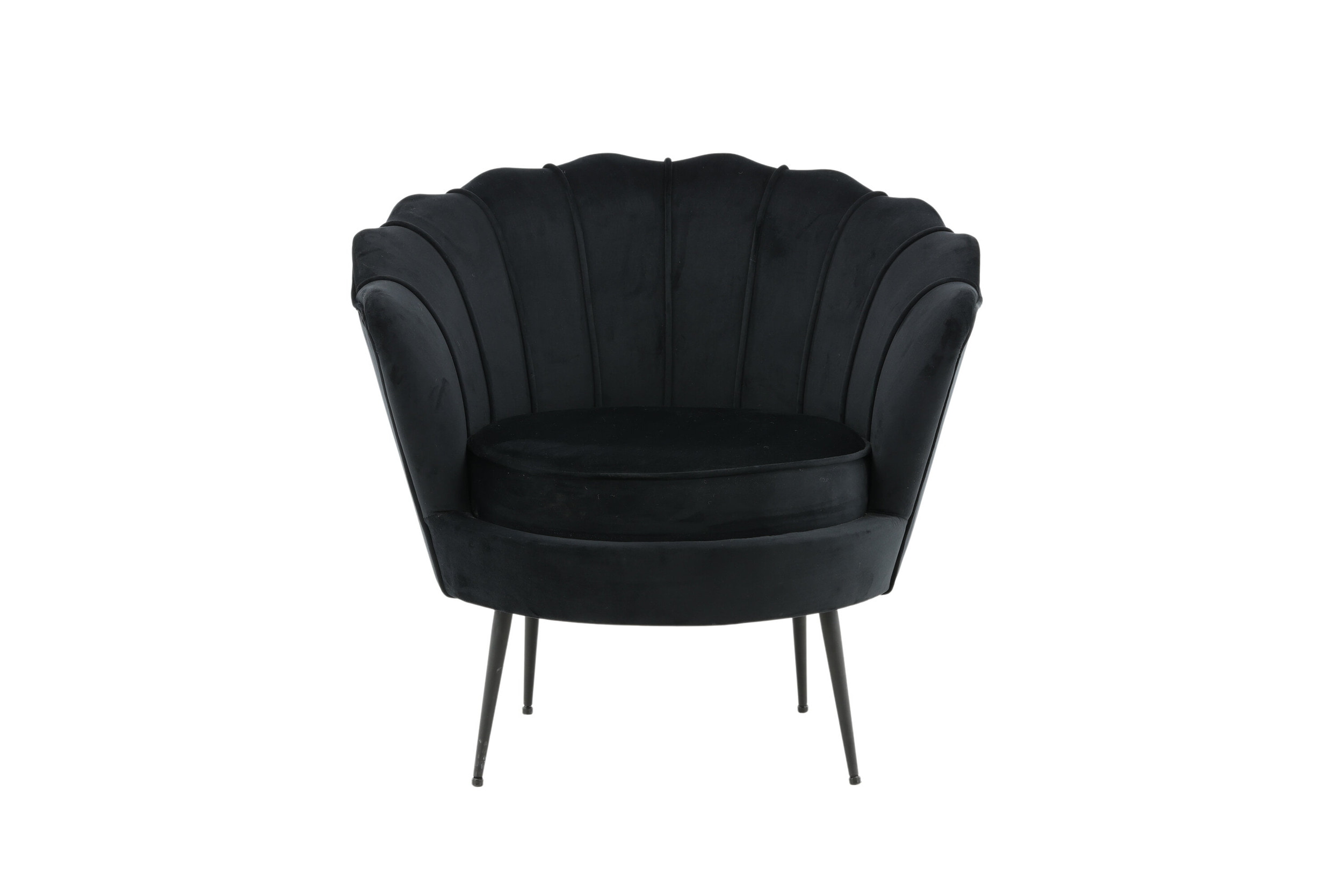Nohr Fauteuil 'Yoni' Velvet, kleur Zwart