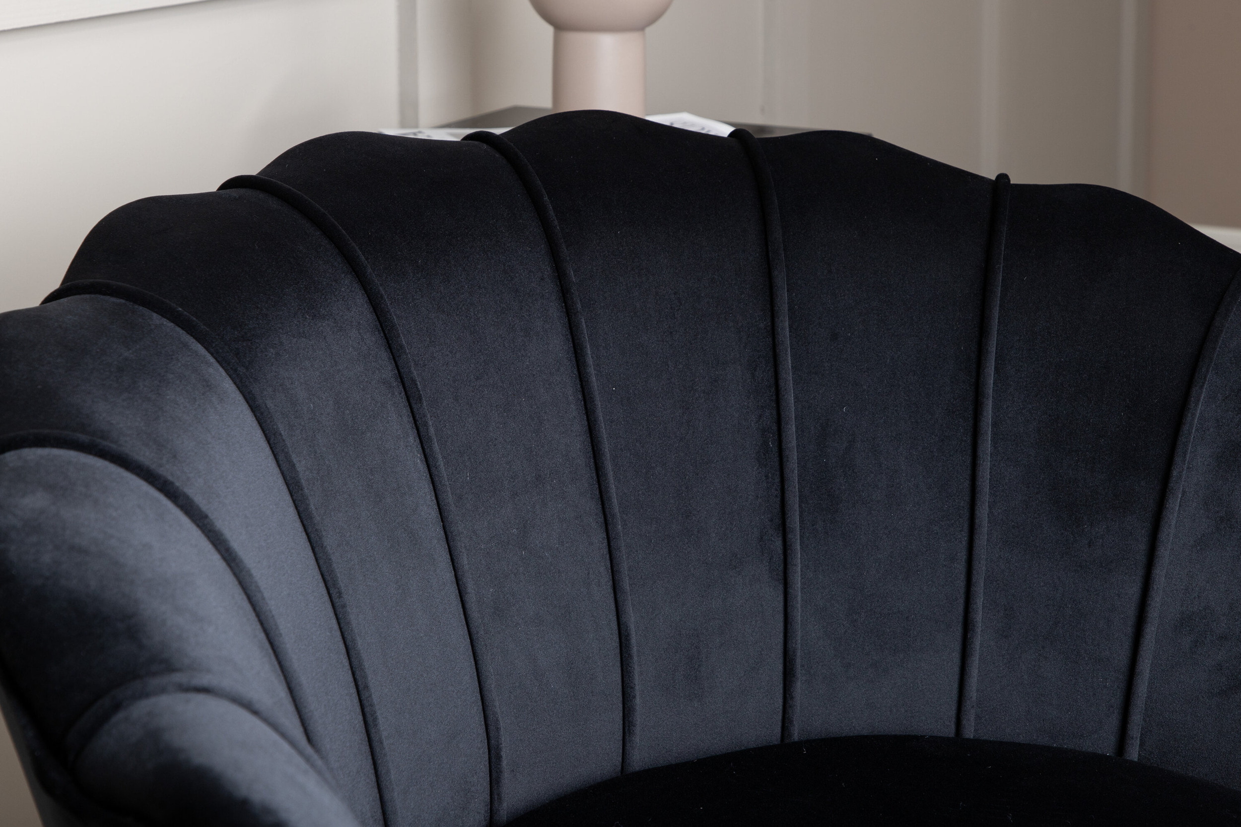 Nohr Fauteuil 'Yoni' Velvet, kleur Zwart