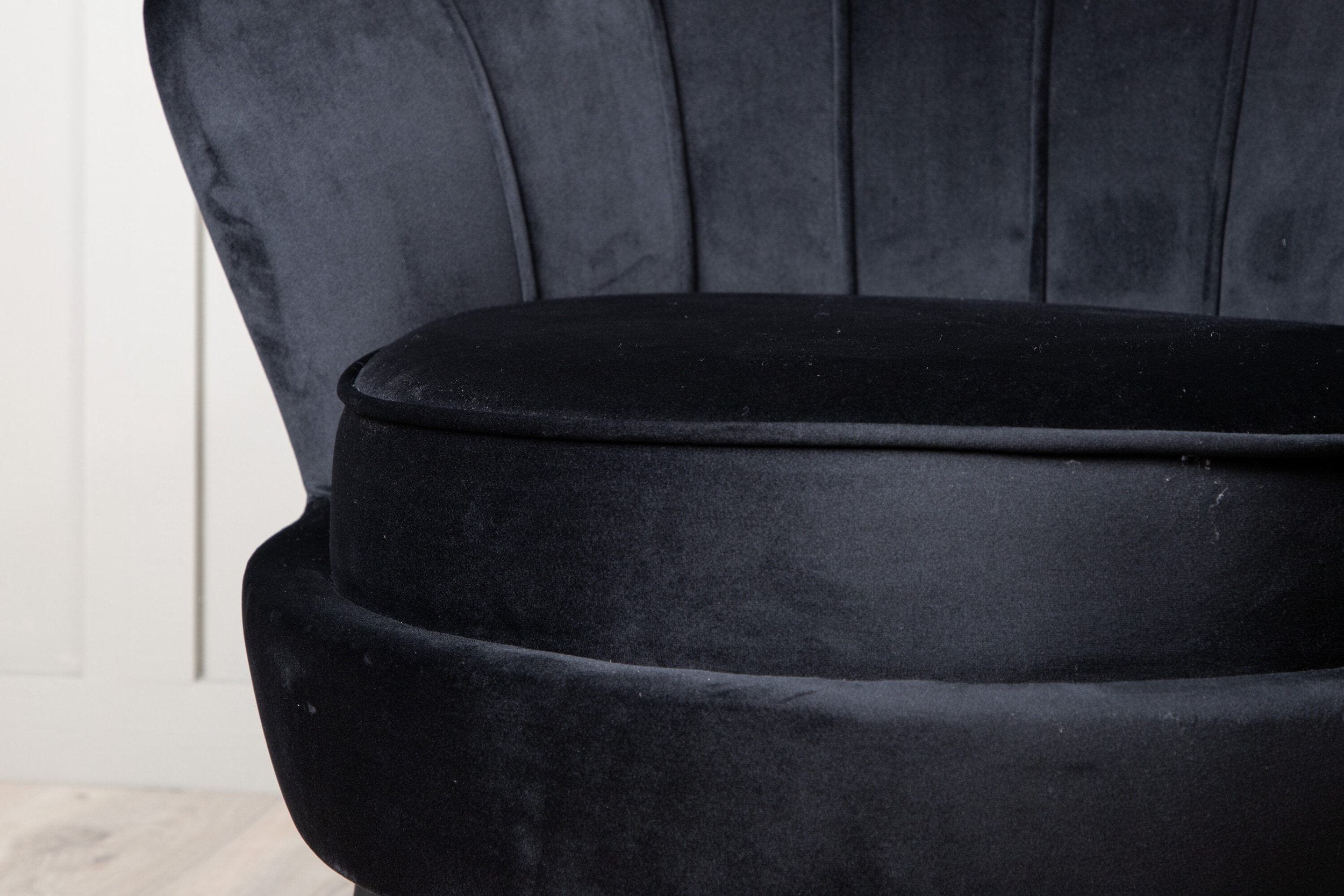 Nohr Fauteuil 'Yoni' Velvet, kleur Zwart