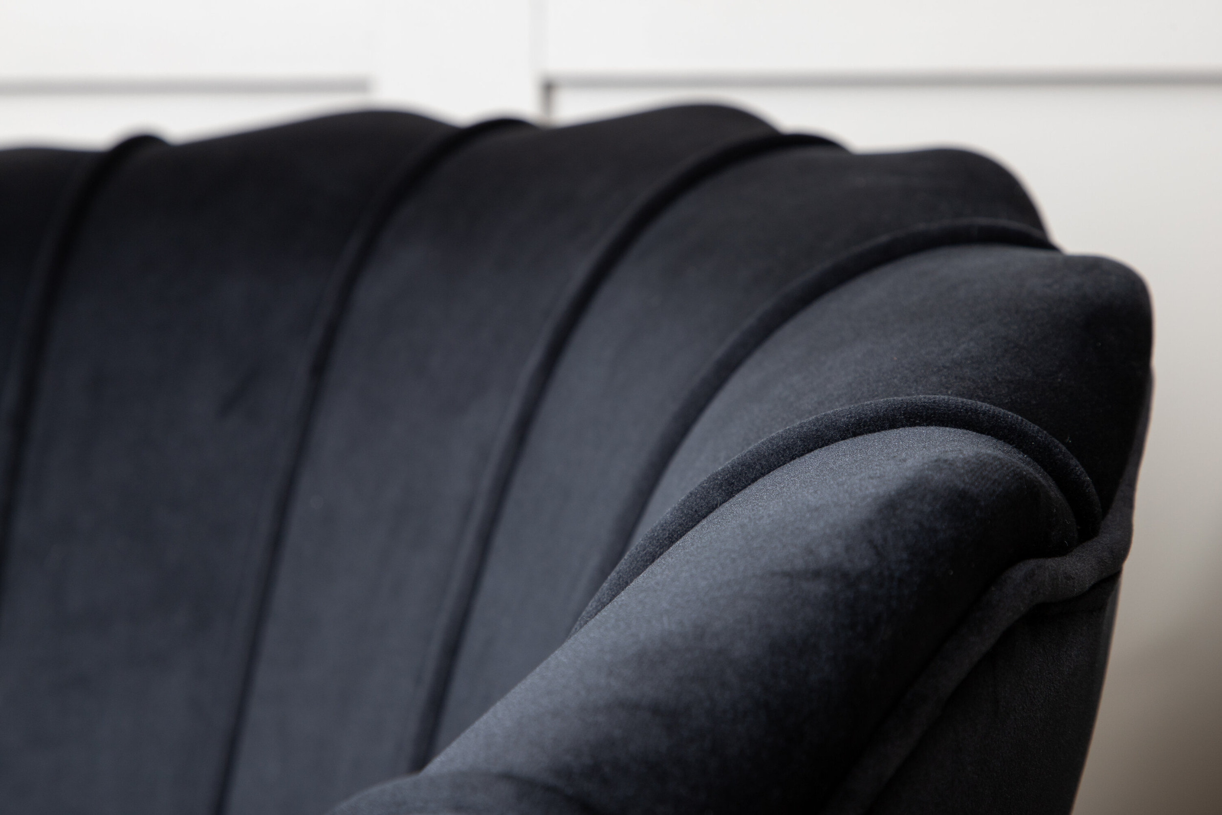 Nohr Fauteuil 'Yoni' Velvet, kleur Zwart