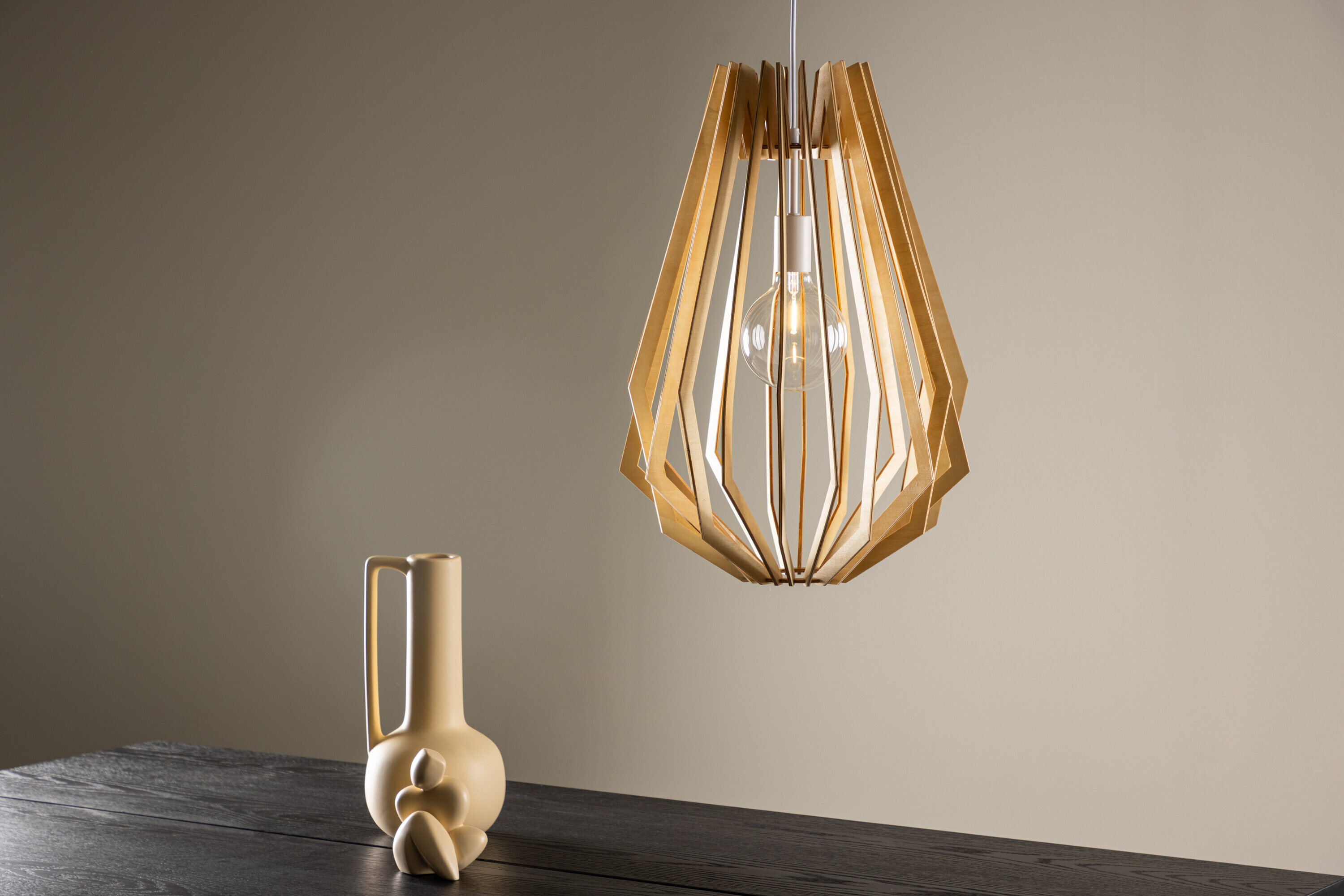 Nohr Hanglamp Markale Hout - Naturel