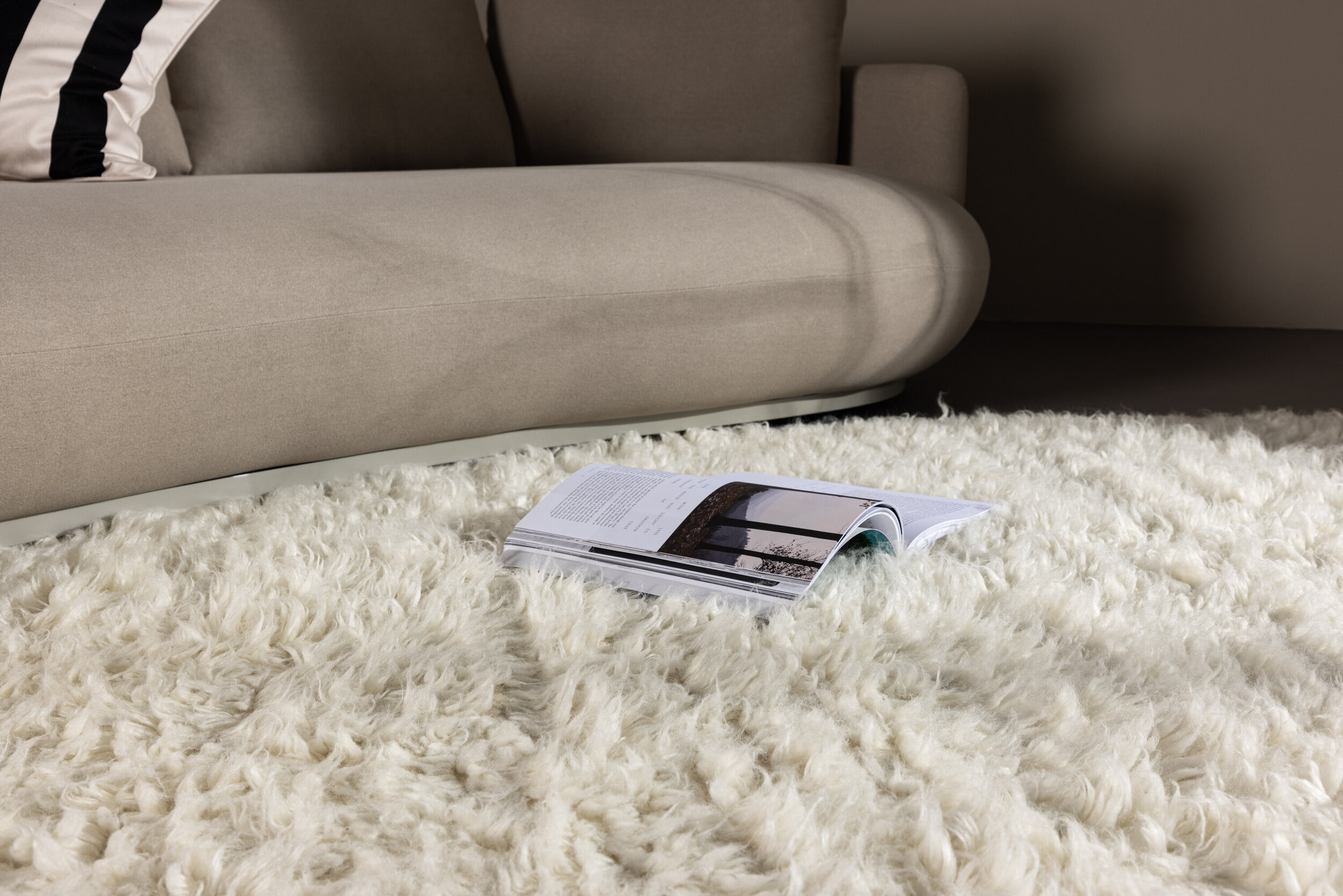 Nohr Vloerkleed 'Mechel' Wol, 160 x 230cm, kleur Wit