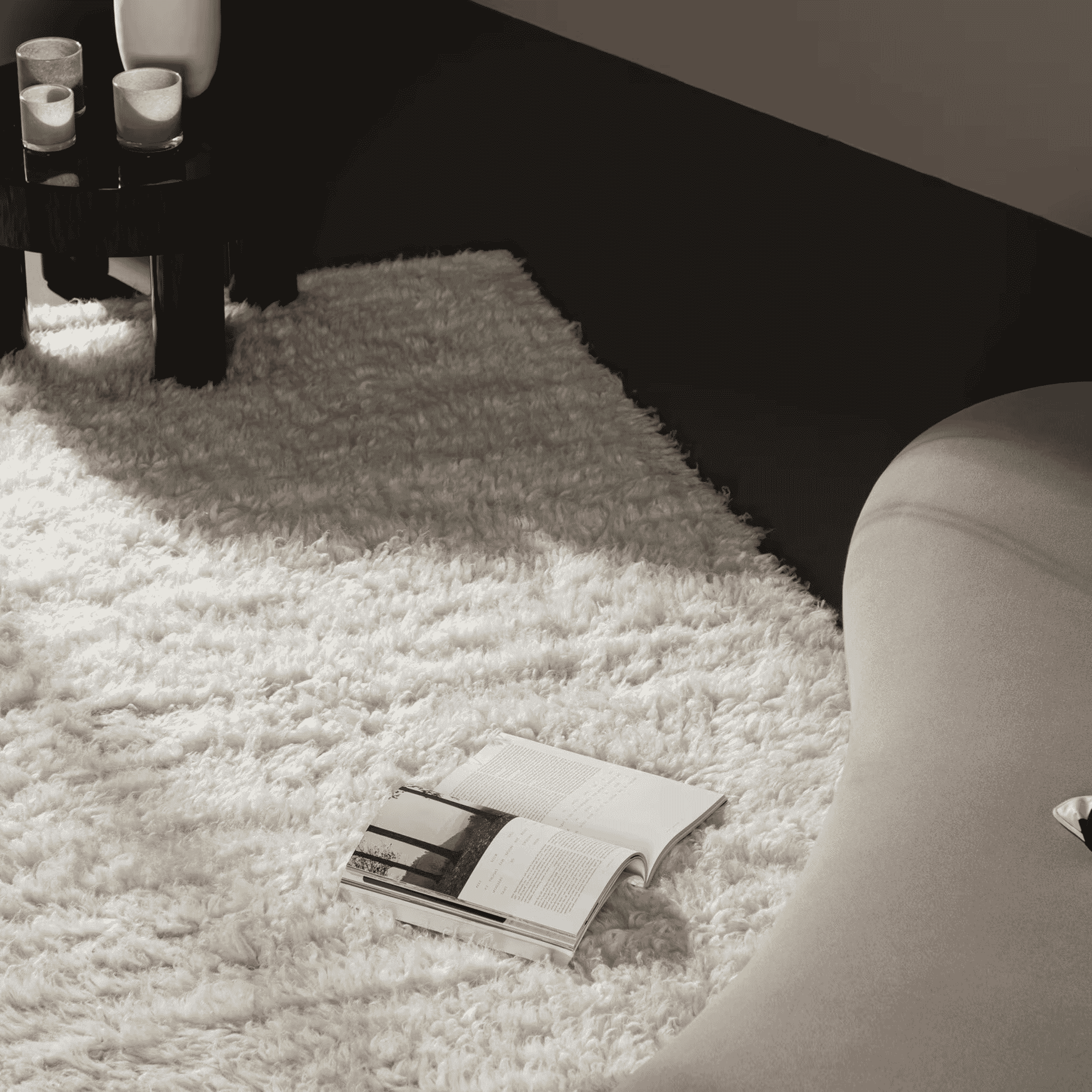 Nohr Vloerkleed 'Mechel' Wol, kleur Off White