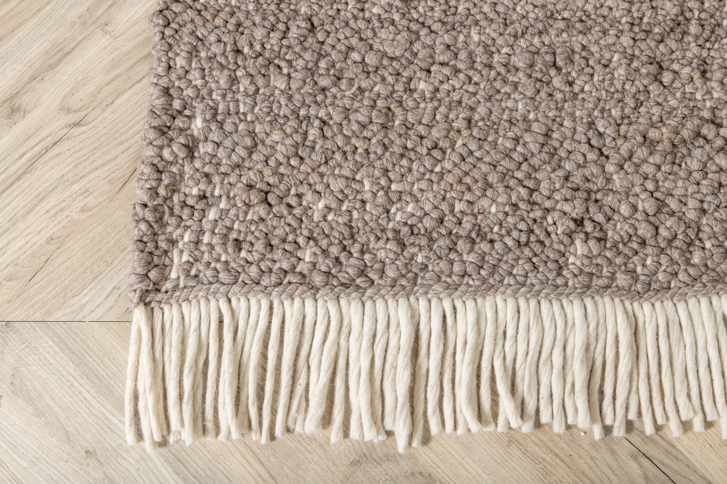 Nohr Vloerkleed 'Malary' Wol, 200 x 300cm, kleur Bruin