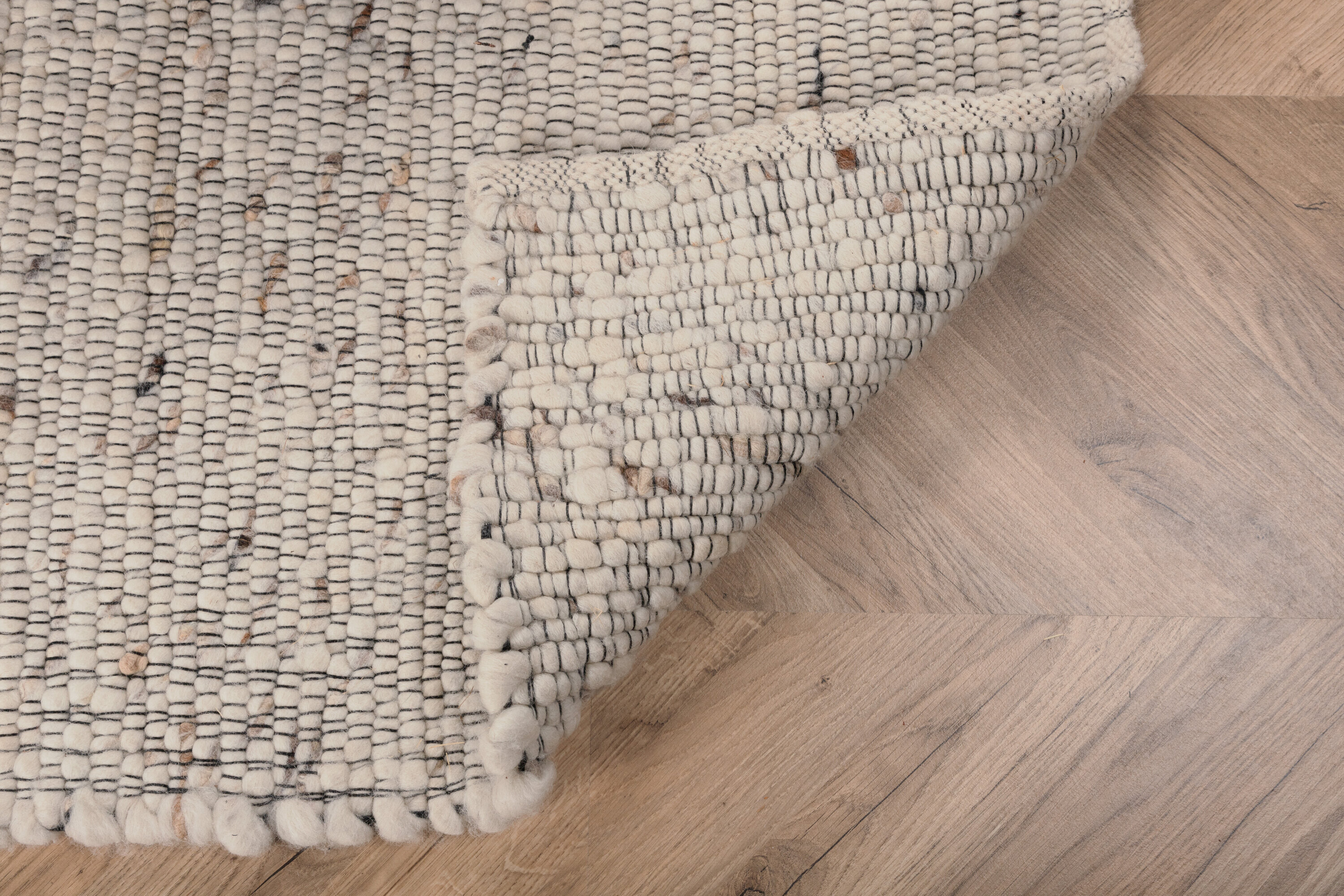 Nohr Vloerkleed 'Quintell' Wol, 200 x 300cm, kleur Beige