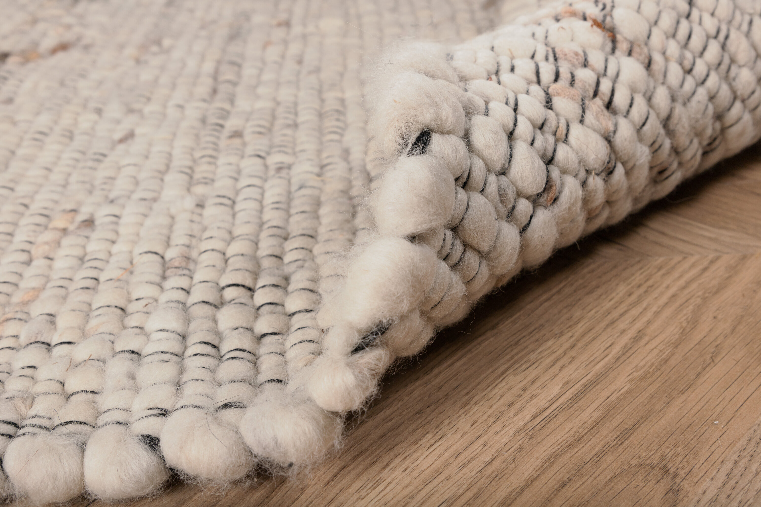 Nohr Vloerkleed 'Quintell' Wol, 200 x 300cm, kleur Beige