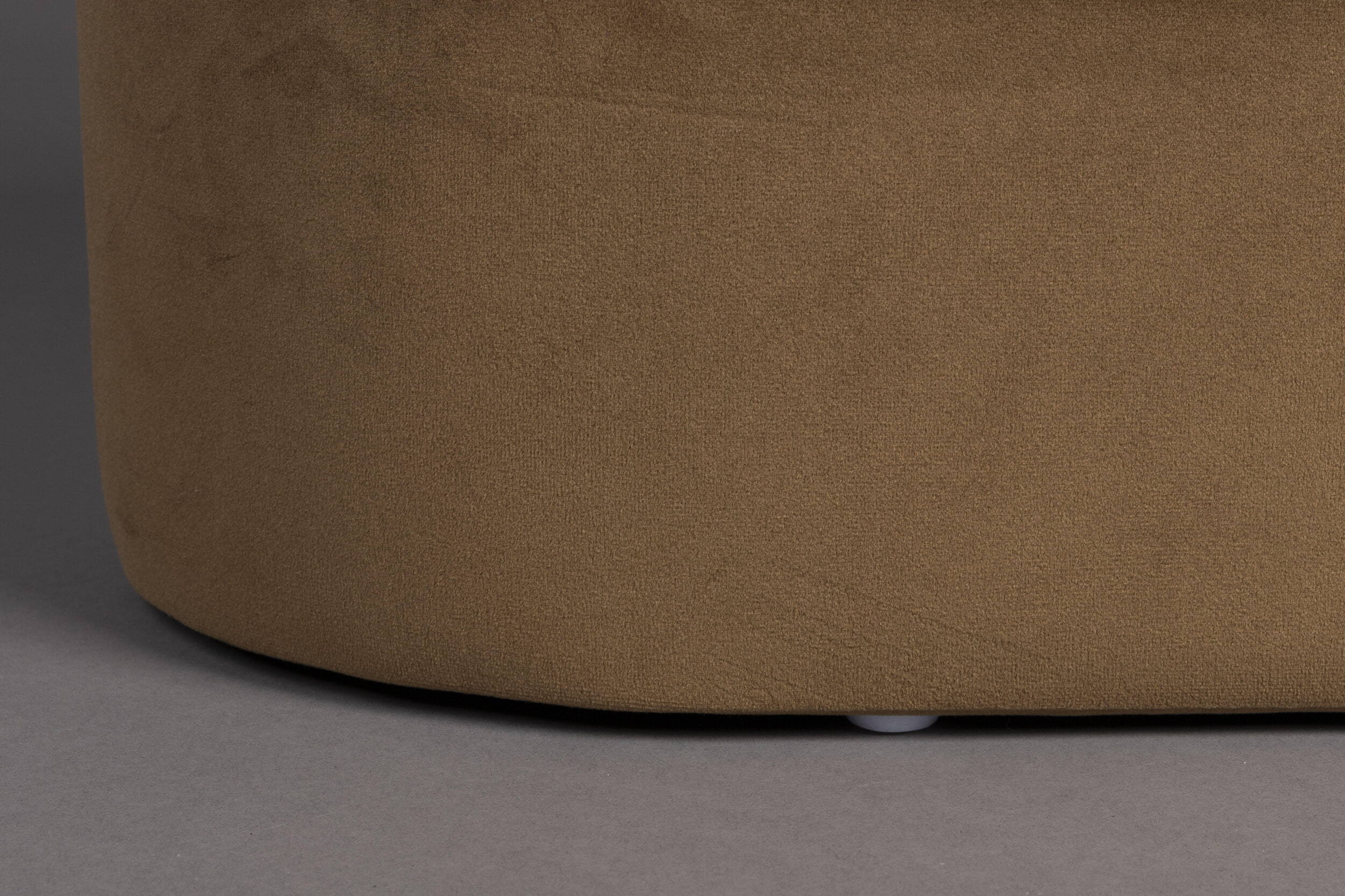 Dutchbone Bankje 'Aditi' Velvet, 93cm, kleur Bruin