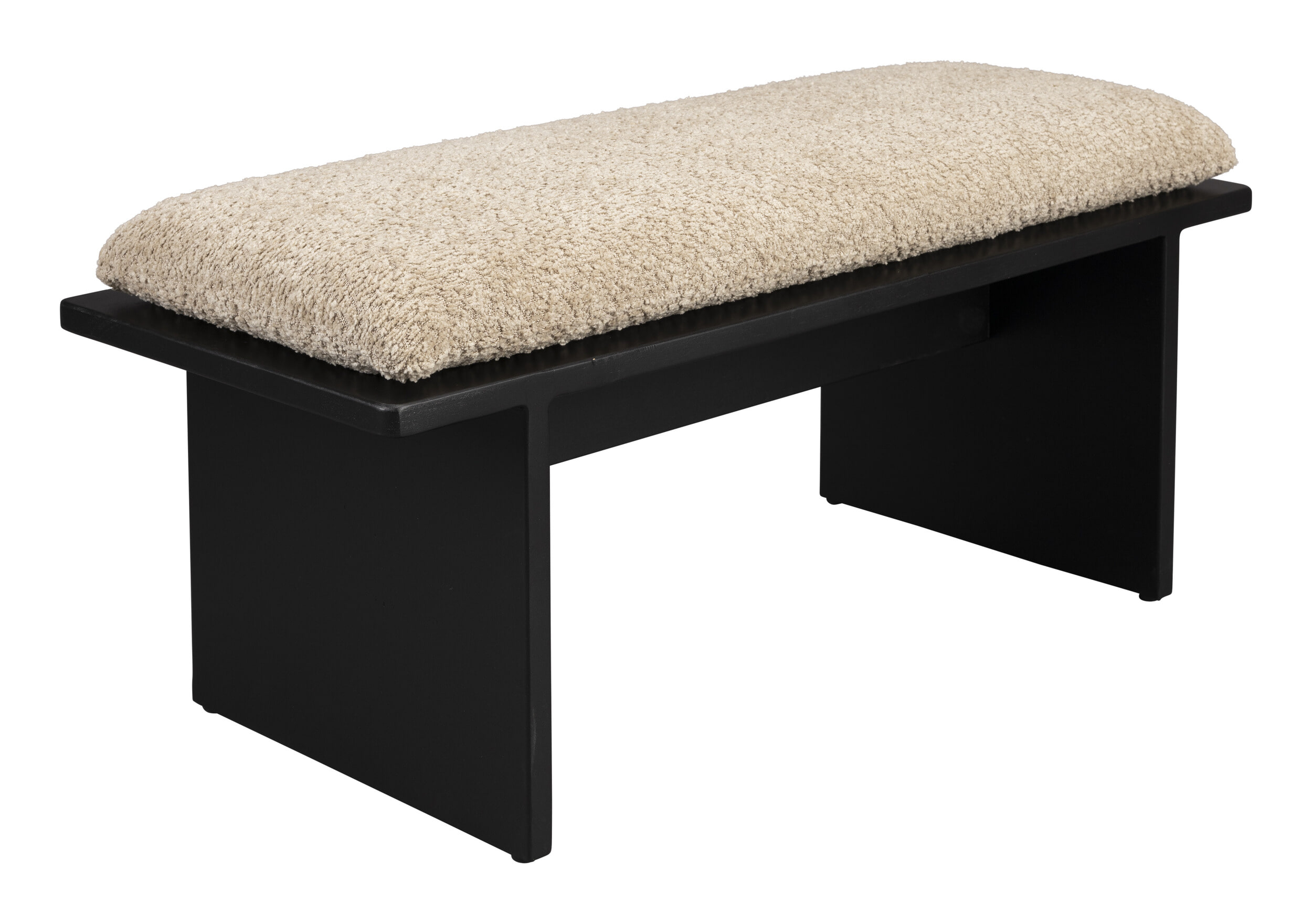 Dutchbone Halbank 'Shiho' Rubberhout en Bouclé