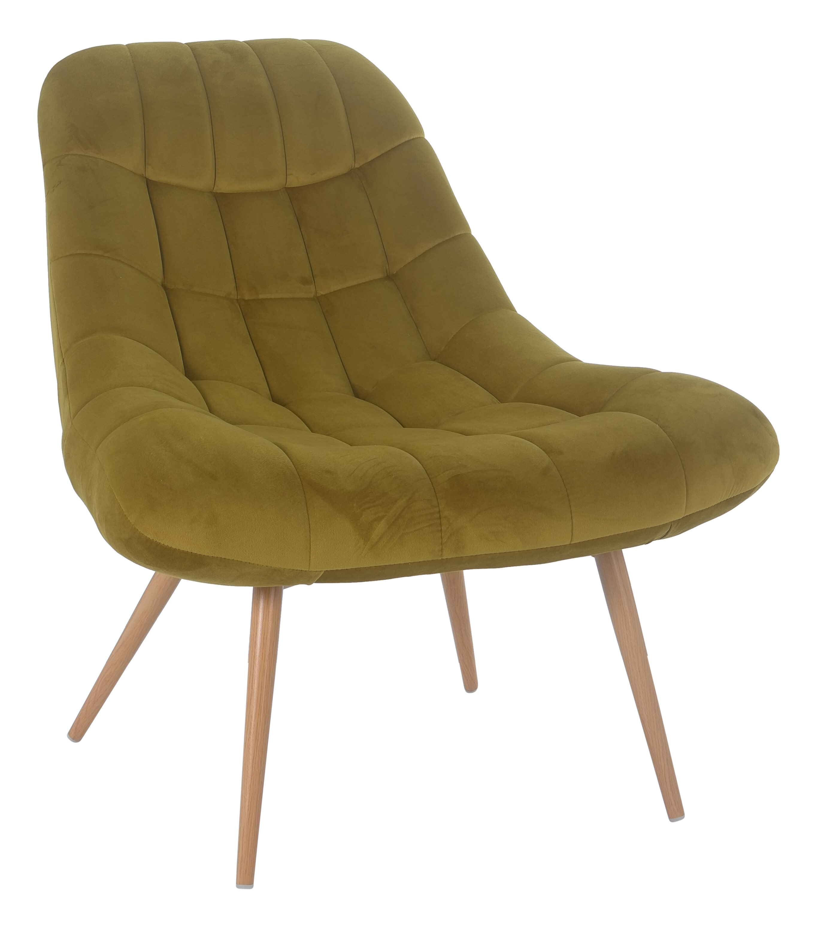 Artistiq Fauteuil 'Jurre' Velvet, kleur Geel