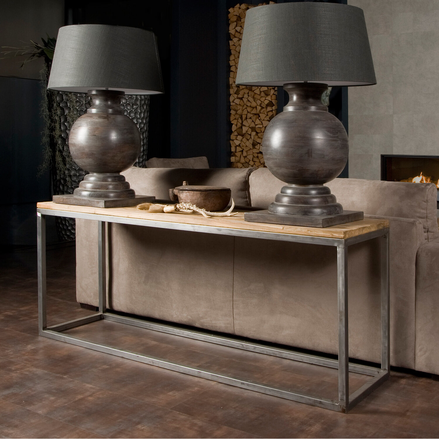 Tower Living Industriële Sidetable 'Venetië' 180 cm Tower Living Industriële Sidetable 'Venetië' 180 cm