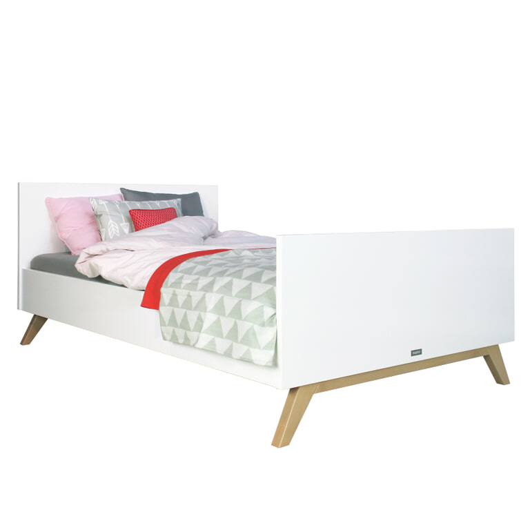 Bopita Twijfelaar bed 'Lynn' 120 x 200cm, kleur wit / naturel