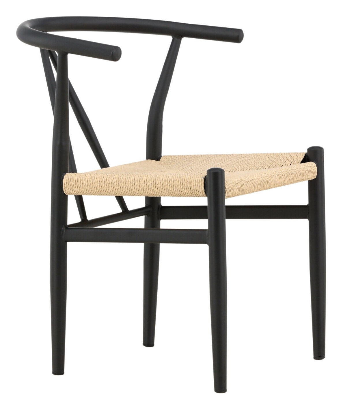 Nohr Eetkamerstoel 'Atalie' Rattan, kleur Zwart