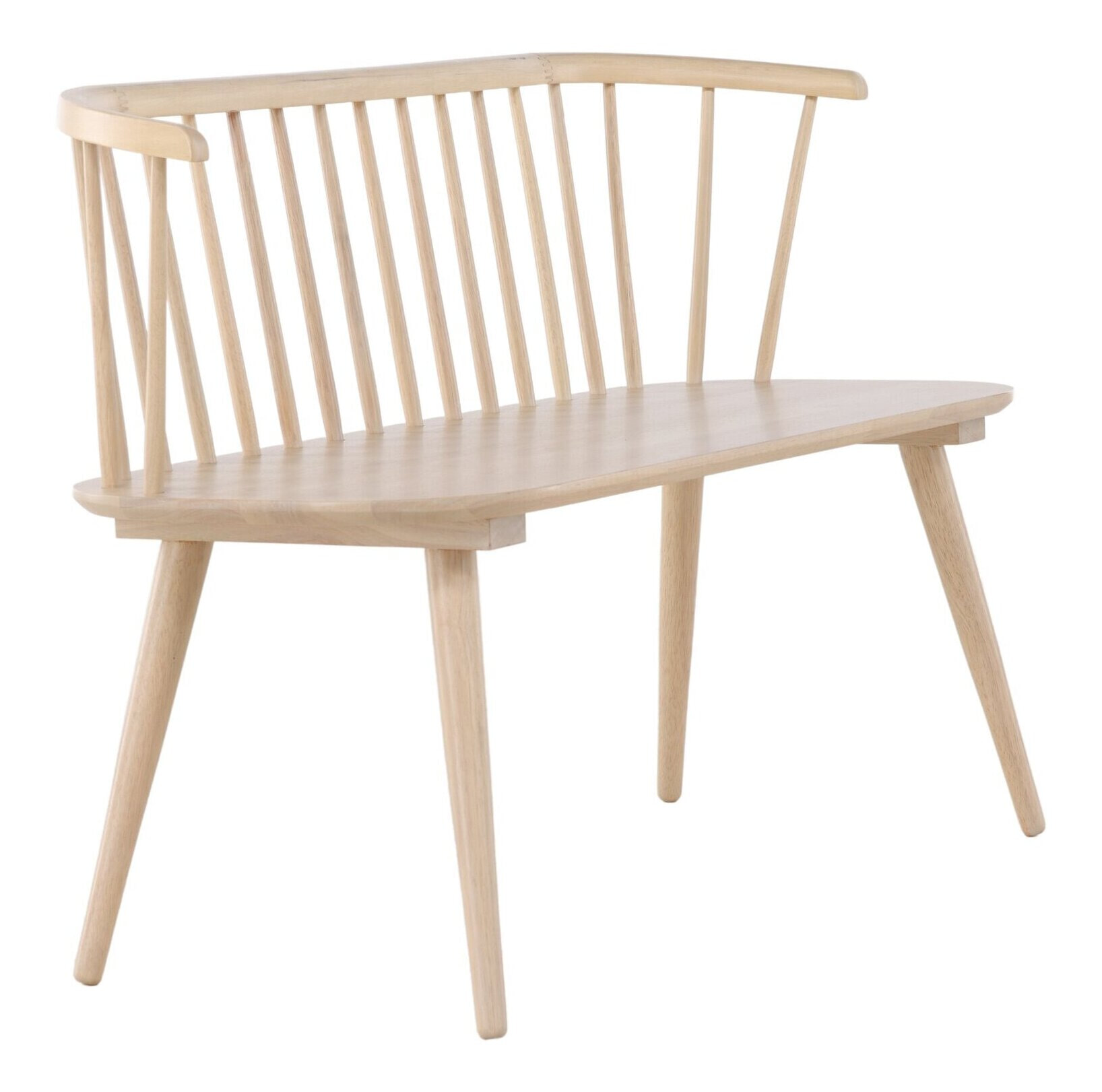Nohr Eetkamerbank 'Araseli' Rubberhout, 120cm, kleur Naturel