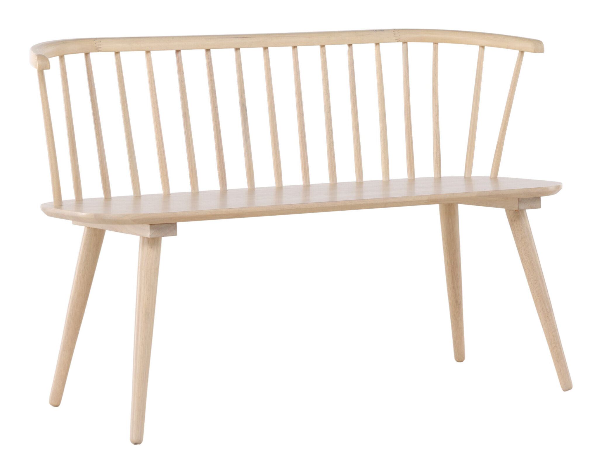 Nohr Eetkamerbank 'Araseli' Rubberhout, 120cm, kleur Naturel