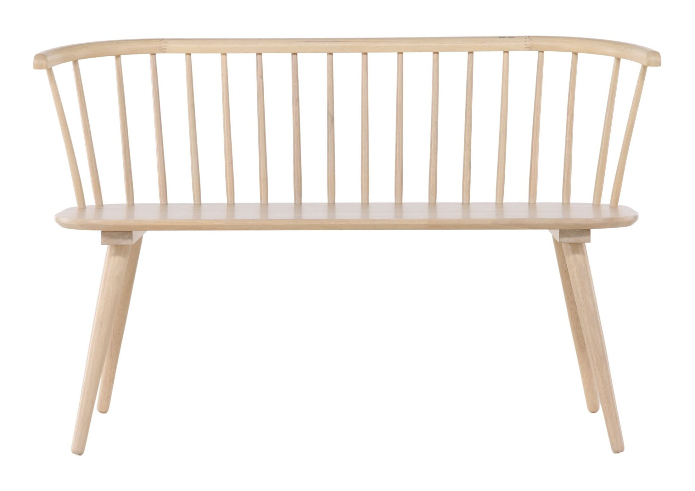 Nohr Eetkamerbank 'Araseli' Rubberhout, 120cm, kleur Naturel