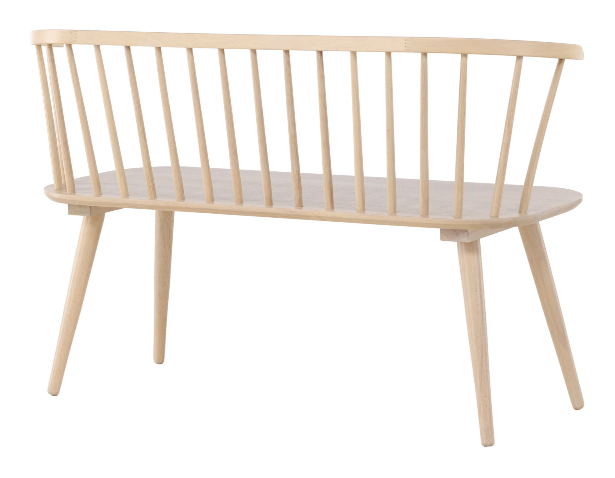 Nohr Eetkamerbank 'Araseli' Rubberhout, 120cm, kleur Naturel
