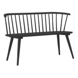 Nohr Eetkamerbank 'Araseli' Rubberhout, 120cm, kleur Zwart