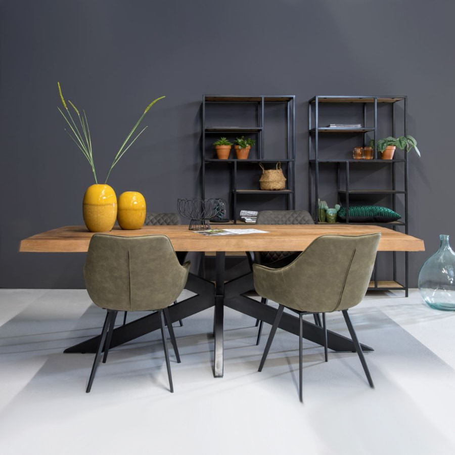 Brix Eettafel 'Tree Top' Spider, 240 x 100cm