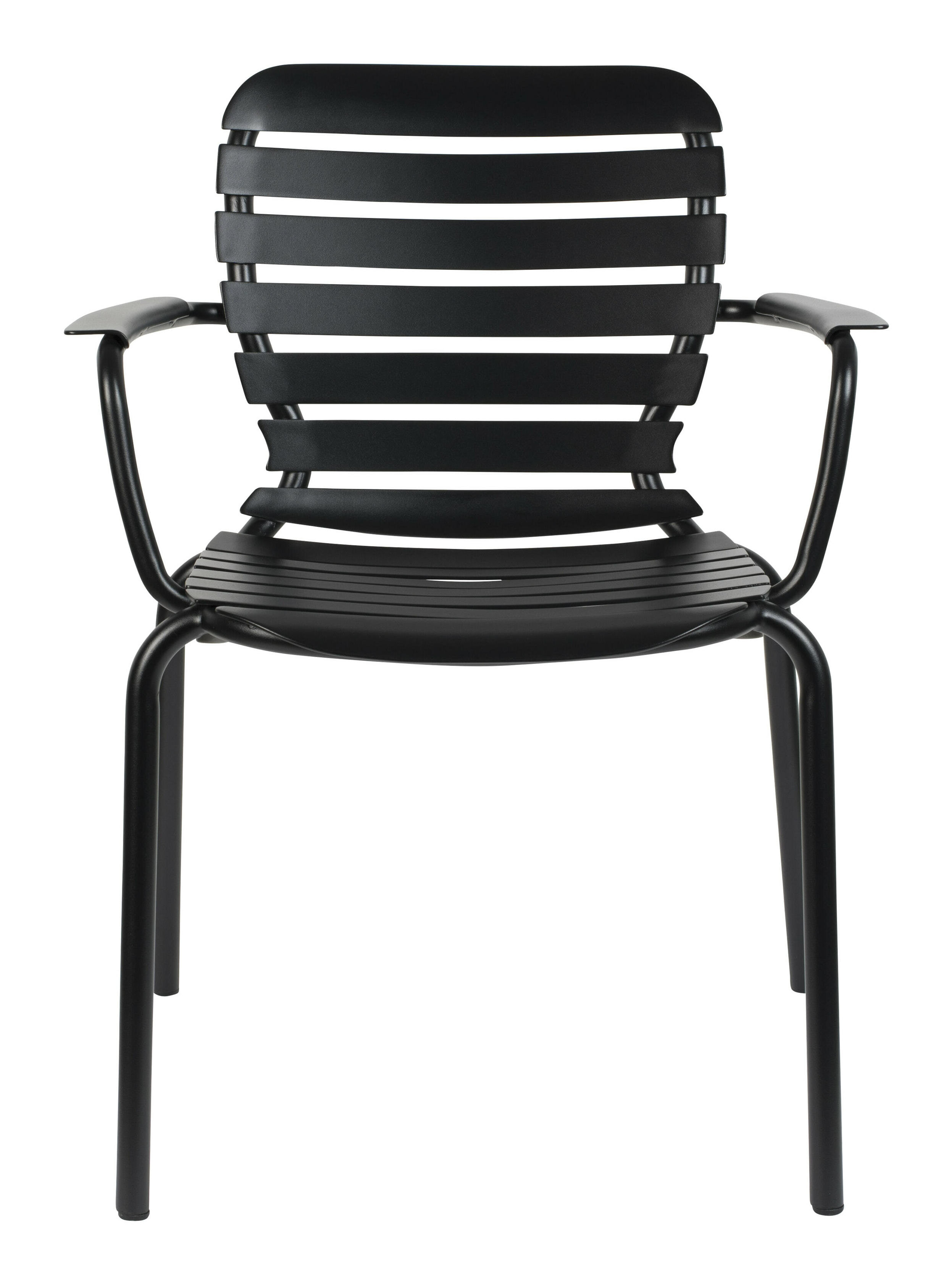 Zuiver Tuinstoel 'Vondel' Met armleuning, Aluminium, kleur Zwart
