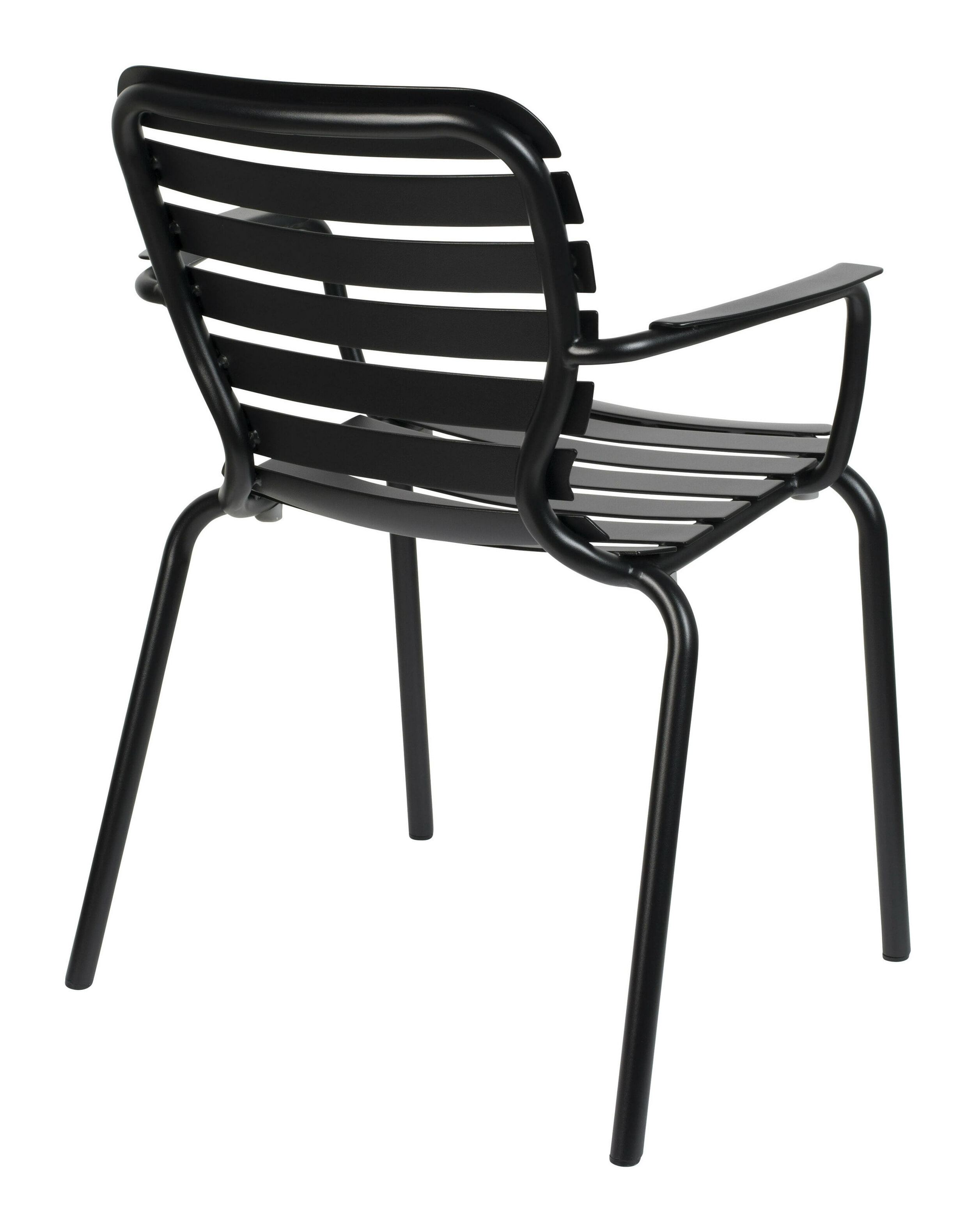 Zuiver Tuinstoel 'Vondel' Met armleuning, Aluminium, kleur Zwart