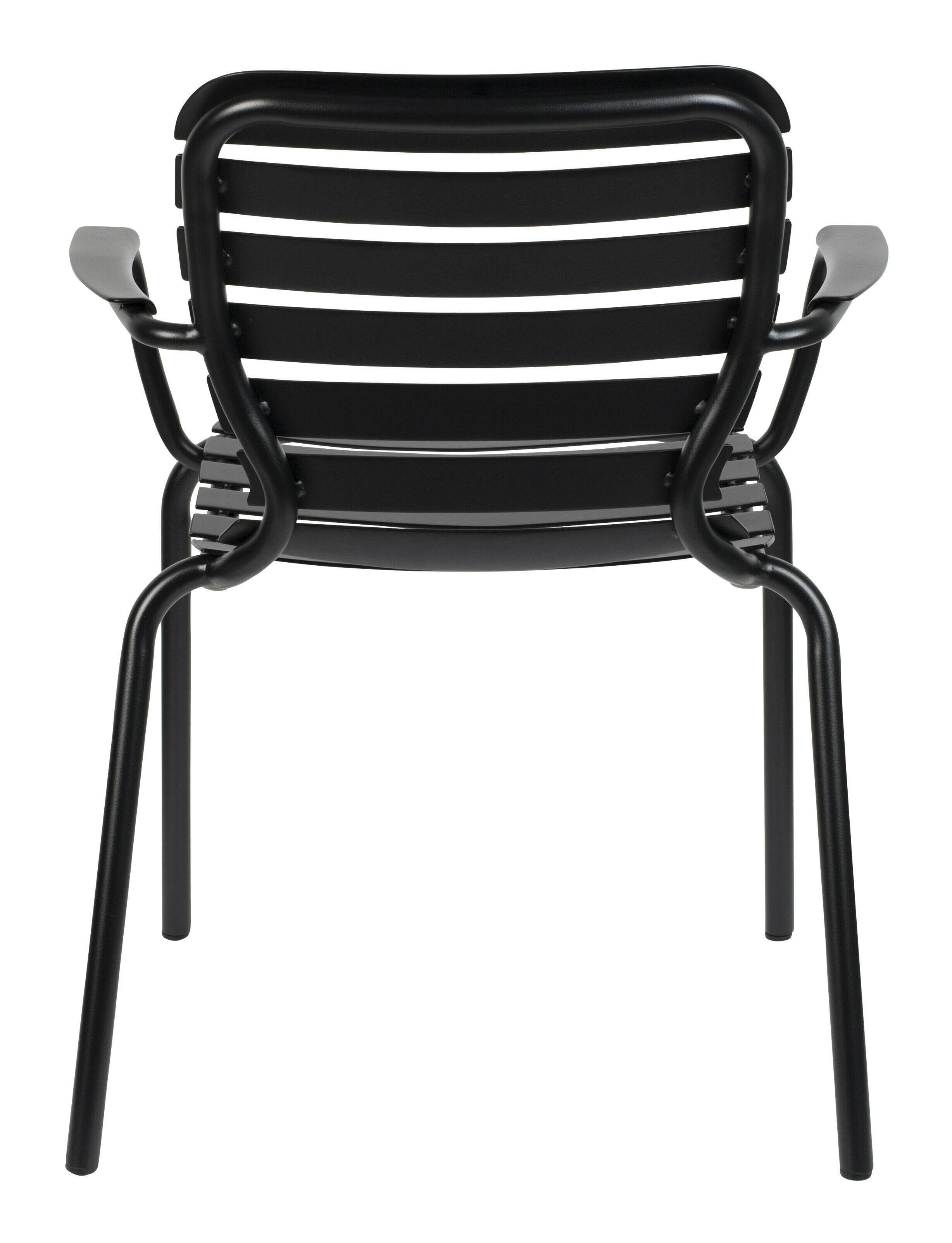 Zuiver Tuinstoel 'Vondel' Met armleuning, Aluminium, kleur Zwart