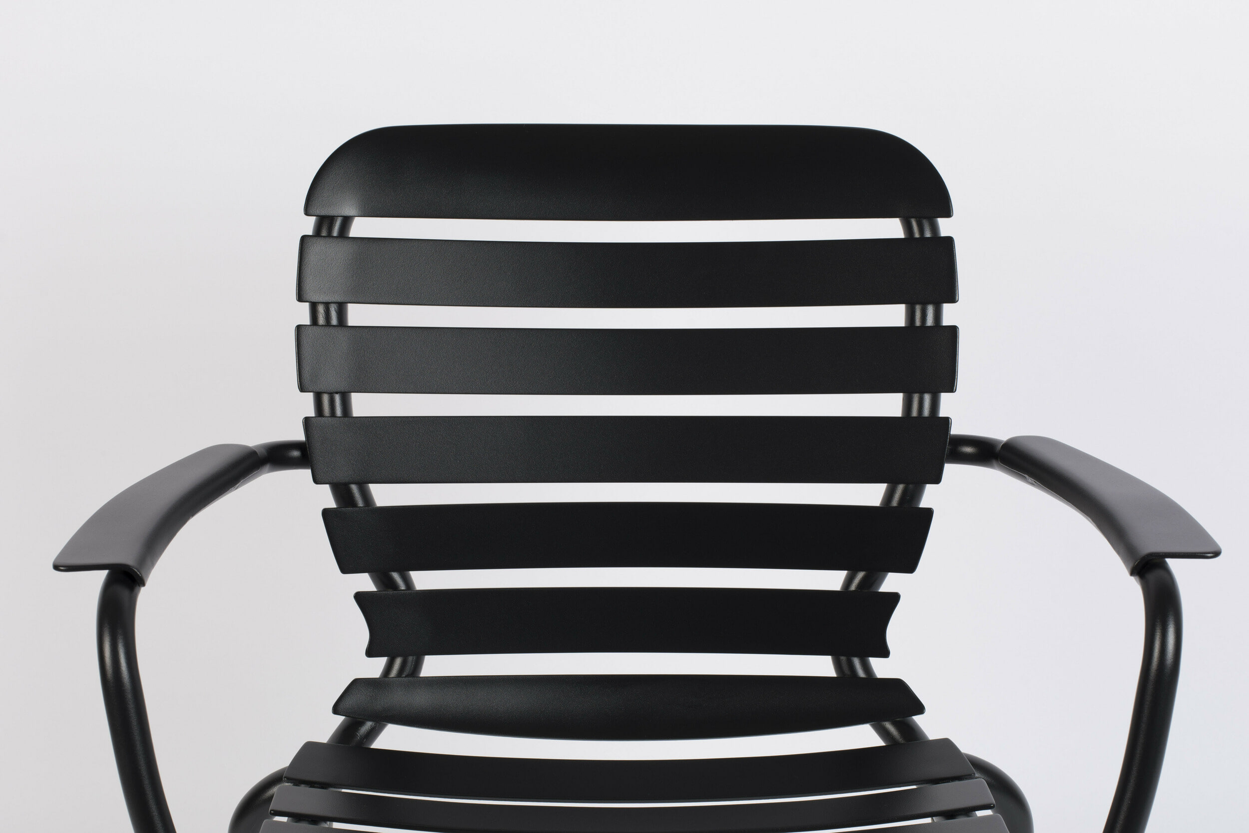 Zuiver Tuinstoel 'Vondel' Met armleuning, Aluminium, kleur Zwart