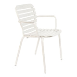 Zuiver Tuinstoel 'Vondel' Met armleuning, Aluminium, kleur Clay