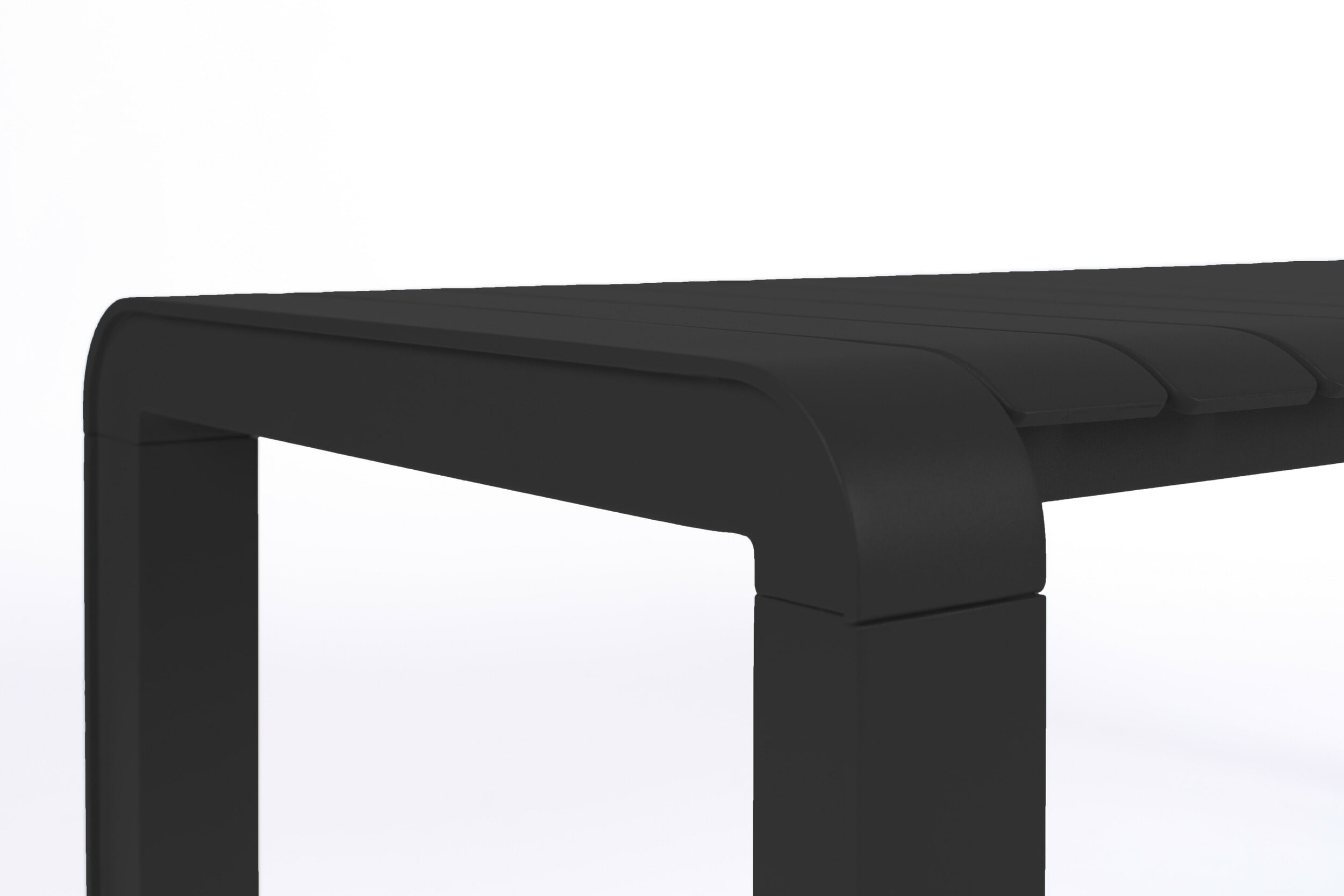 Zuiver Tuinbank 'Vondel' 130cm, kleur Zwart