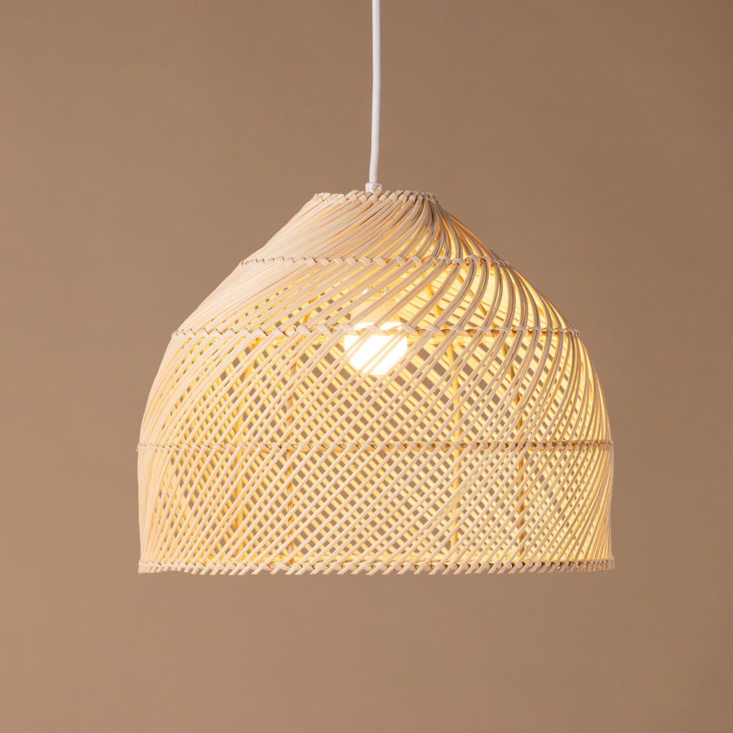 Nohr Hanglamp 'Bambie' Rattan, 27cm