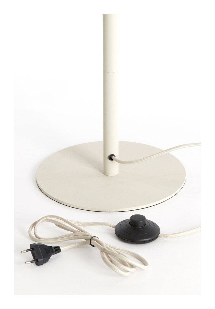 Light & Living Vloerlamp 'Rodrigo' 135cm, kleur Lichtgrijs (excl. kap)