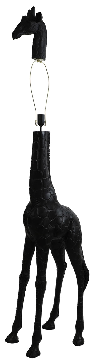 Light & Living Vloerlamp 'Giraffe' 184cm, kleur Zwart (excl. kap)