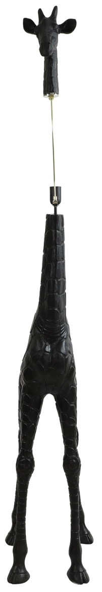 Light & Living Vloerlamp 'Giraffe' 184cm, kleur Zwart (excl. kap)